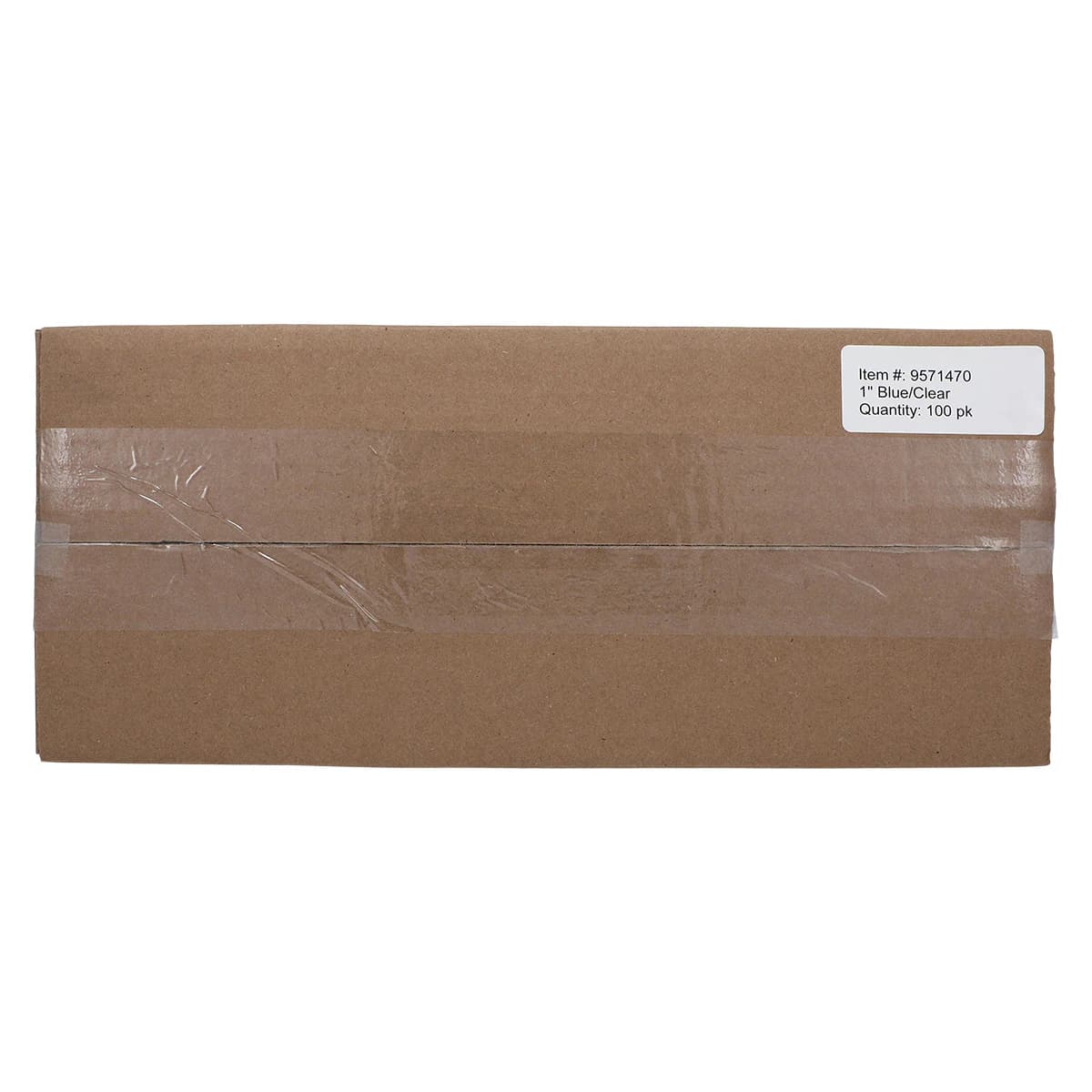 C&B Rigid Plastic Box 1" x 1" x 3/4", Blue with Clear, 100/Box thumbnail 4