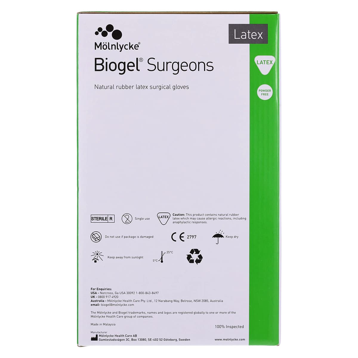 Biogel® Surgeons Latex Surgical Gloves, Sterile, Powder-Free, Fitted Size 6.5, Beige, 4/Case thumbnail 7