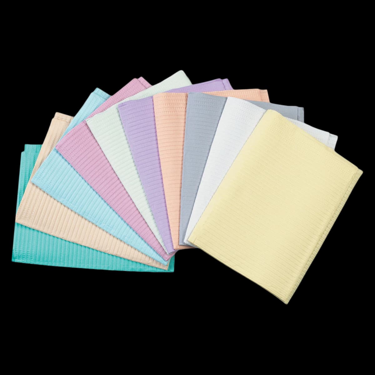 Crosstex Econoback Aqua Patient Bibs, 2-Ply Paper/1-Ply Poly, 13" x 19", 500/Case, WEXAQ - Econoback™ Aqua Bib Case of 500 - Image 1