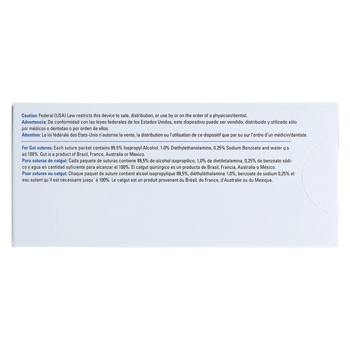 Henry Schein Chromic Gut Absorbable Surgical Sutures, Monofilament, 4-0, 27" Length, C-6 Reverse Cutting Needle, Undyed Beige, 12/Box thumbnail 5