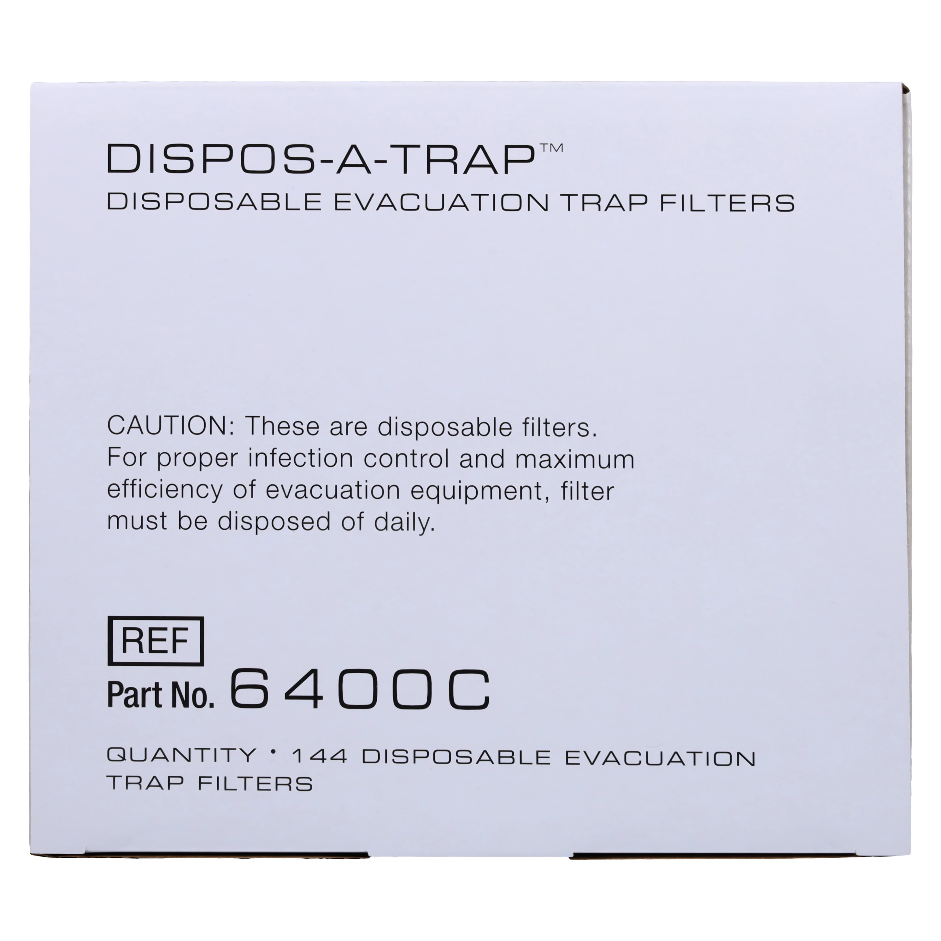 Dispos-a-Trap Disposable Vacuum Trap, Model 6400-C, 1-5/8" Diameter, Fits A-dec Cascade & Performer Cuspidors, 144/Pkg, 6400-C thumbnail 5