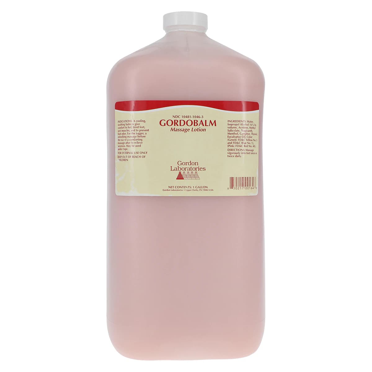 Gordobalm Massage Lotion, Pink, 1 Gallon (Gordon Laboratories) - Gordobalm Pink - Image 1