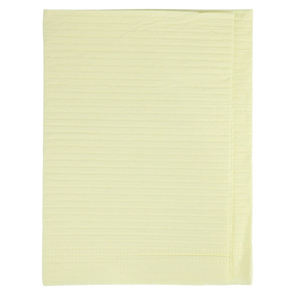 Crosstex Econoback Patient Bibs, 2-Ply Paper/Poly, 13" x 19", Yellow, 500/Case, WEXYE thumbnail 2