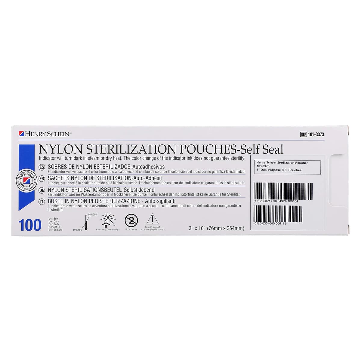 Henry Schein Nylon Sterilization Pouch, Self-Sealing, 3 in x 10 in, 100/Box thumbnail 4