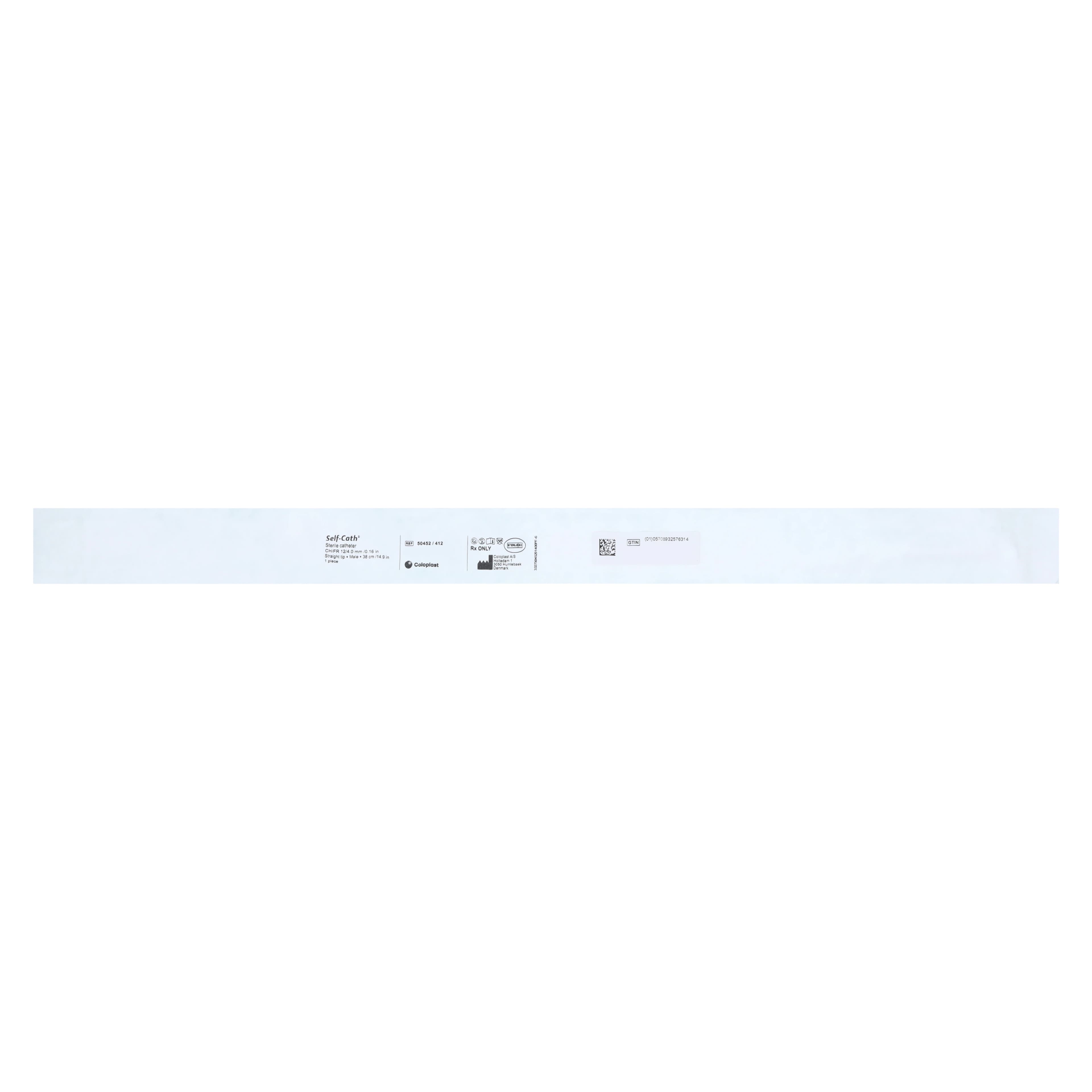 Coloplast Self-Cath Intermittent Catheter, Long Straight Tip, 12 Fr, 16" thumbnail 2