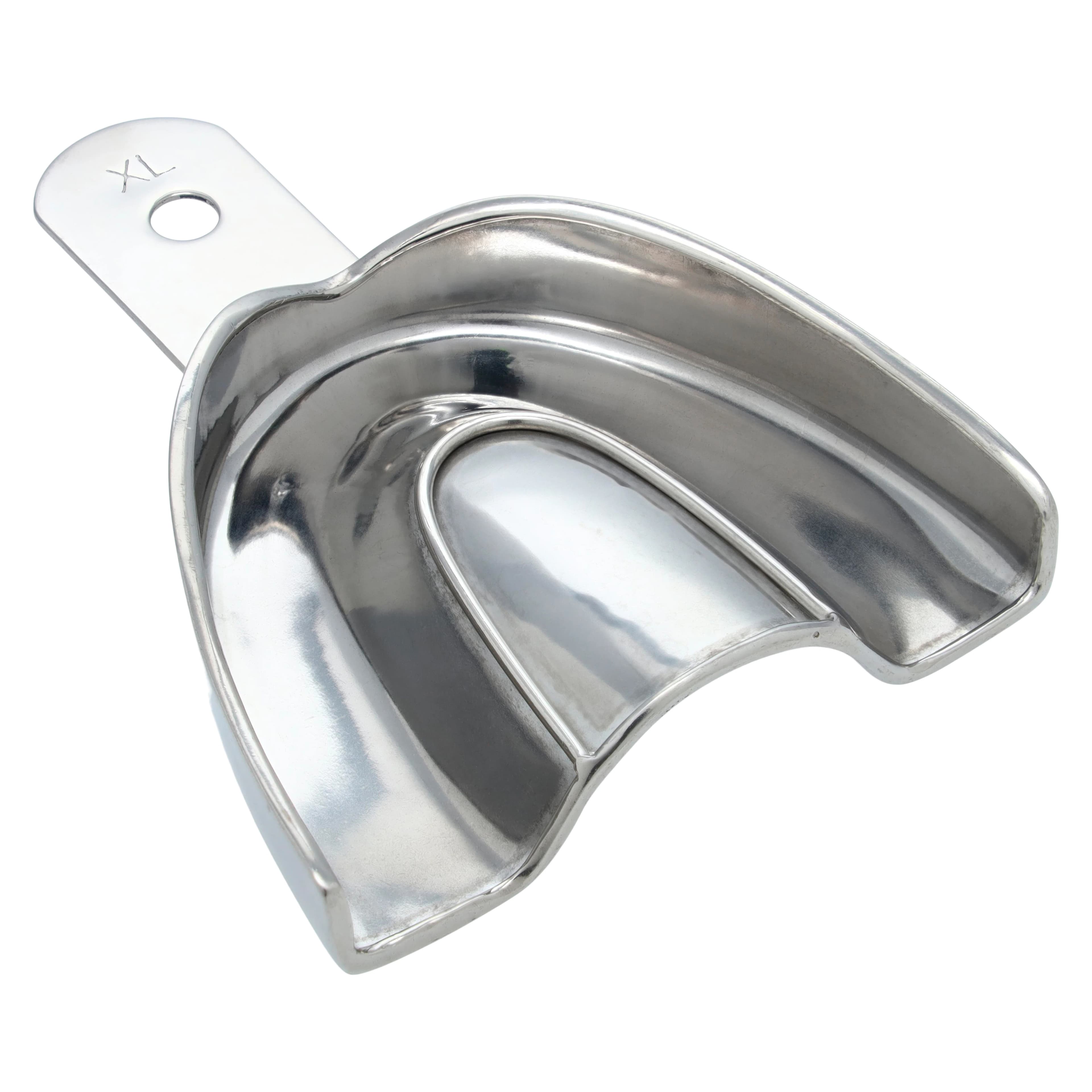 HSI Impression Tray Stainless Steel #101 Solid, Regular/X-Large Upper, Non Water Cooled, Each - Trays Metal #101 Solid - Image 1