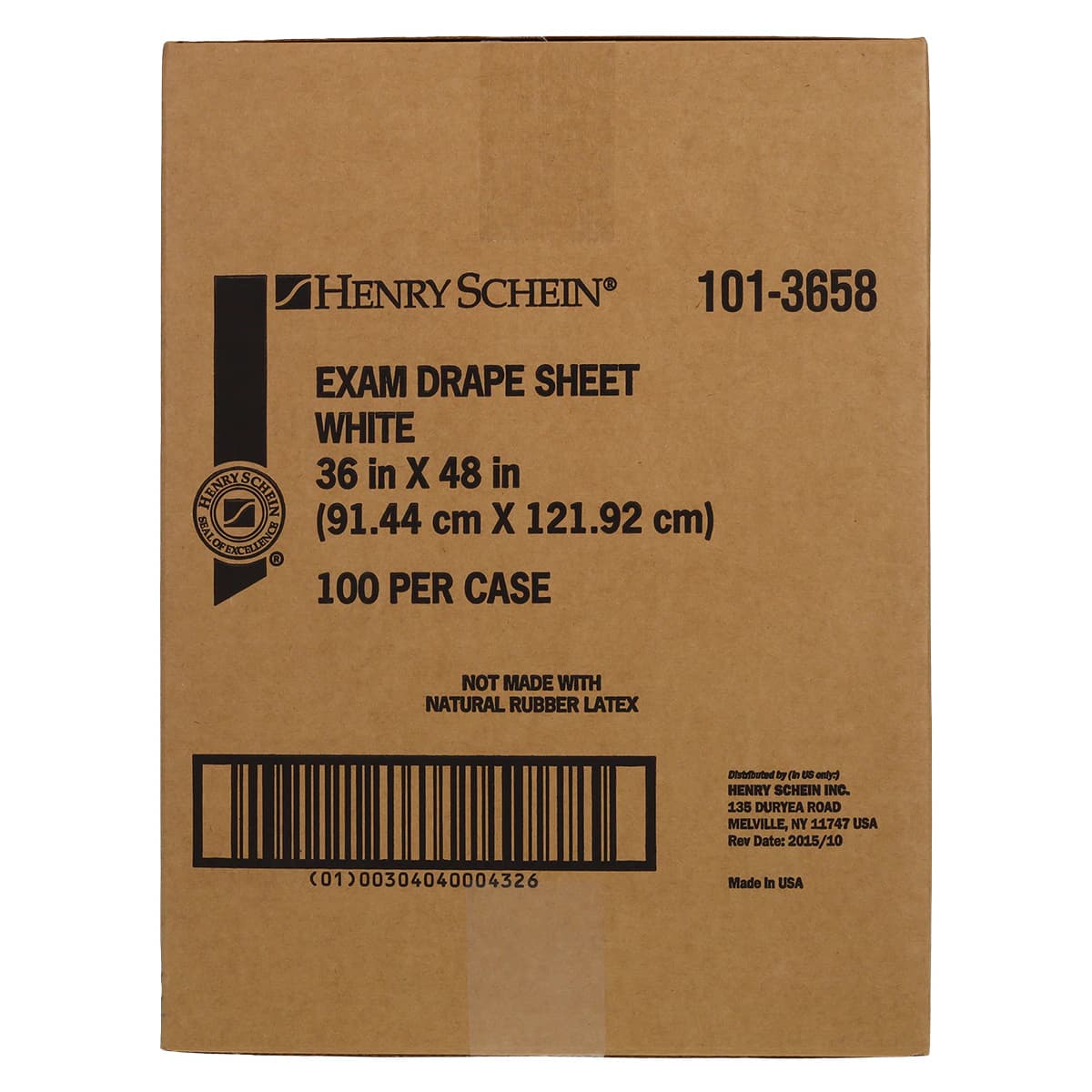 Henry Schein Exam Drape Sheet, 2-Ply Tissue, White, 36 in x 48 in, Non-Sterile, Latex-Free, 100/Case thumbnail 3