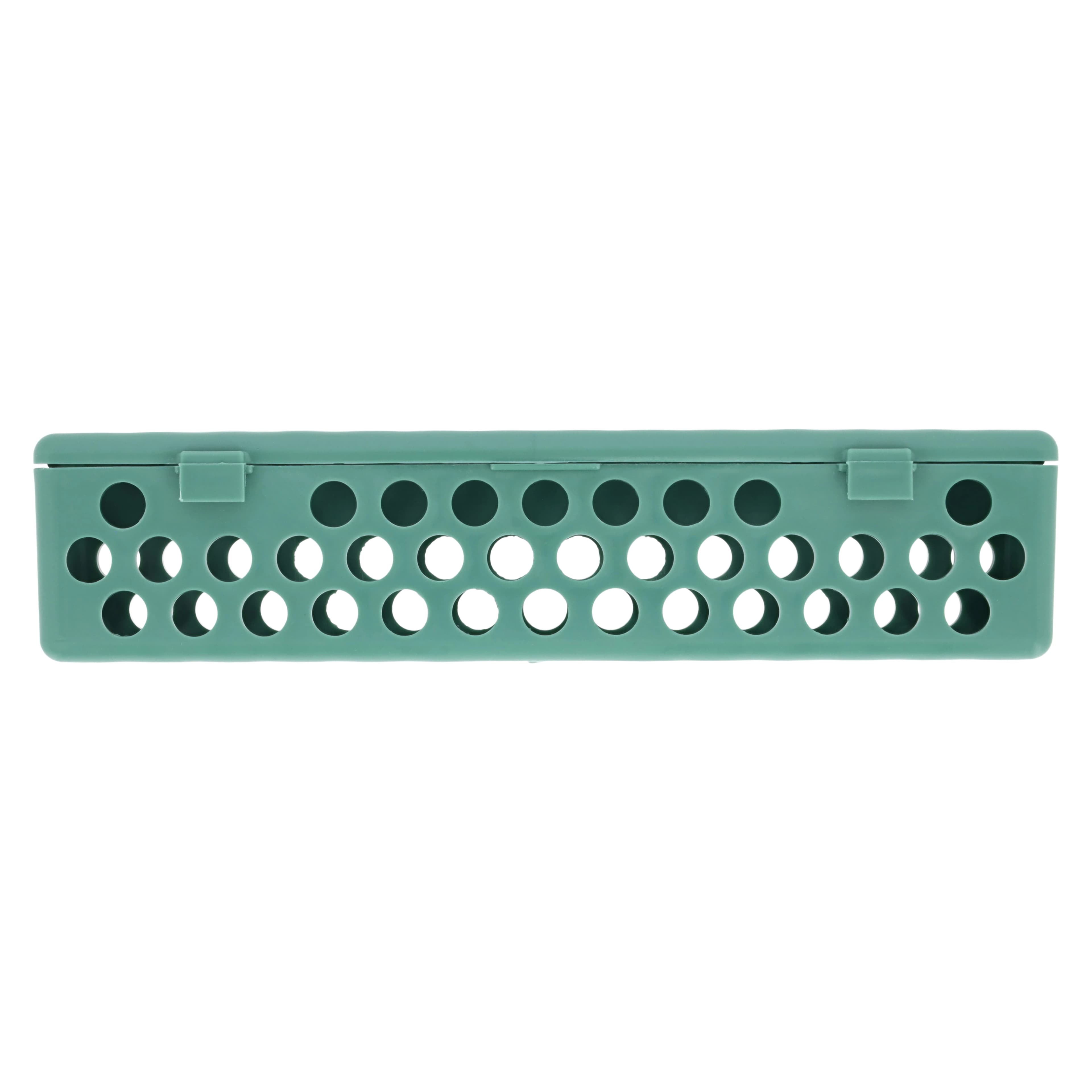 Zirc Steri-Container Standard Green, 8-1/8" x 1-7/8" x 1-7/8", Holds 10-14 Instruments, 1/Pk, 50Z900D thumbnail 2