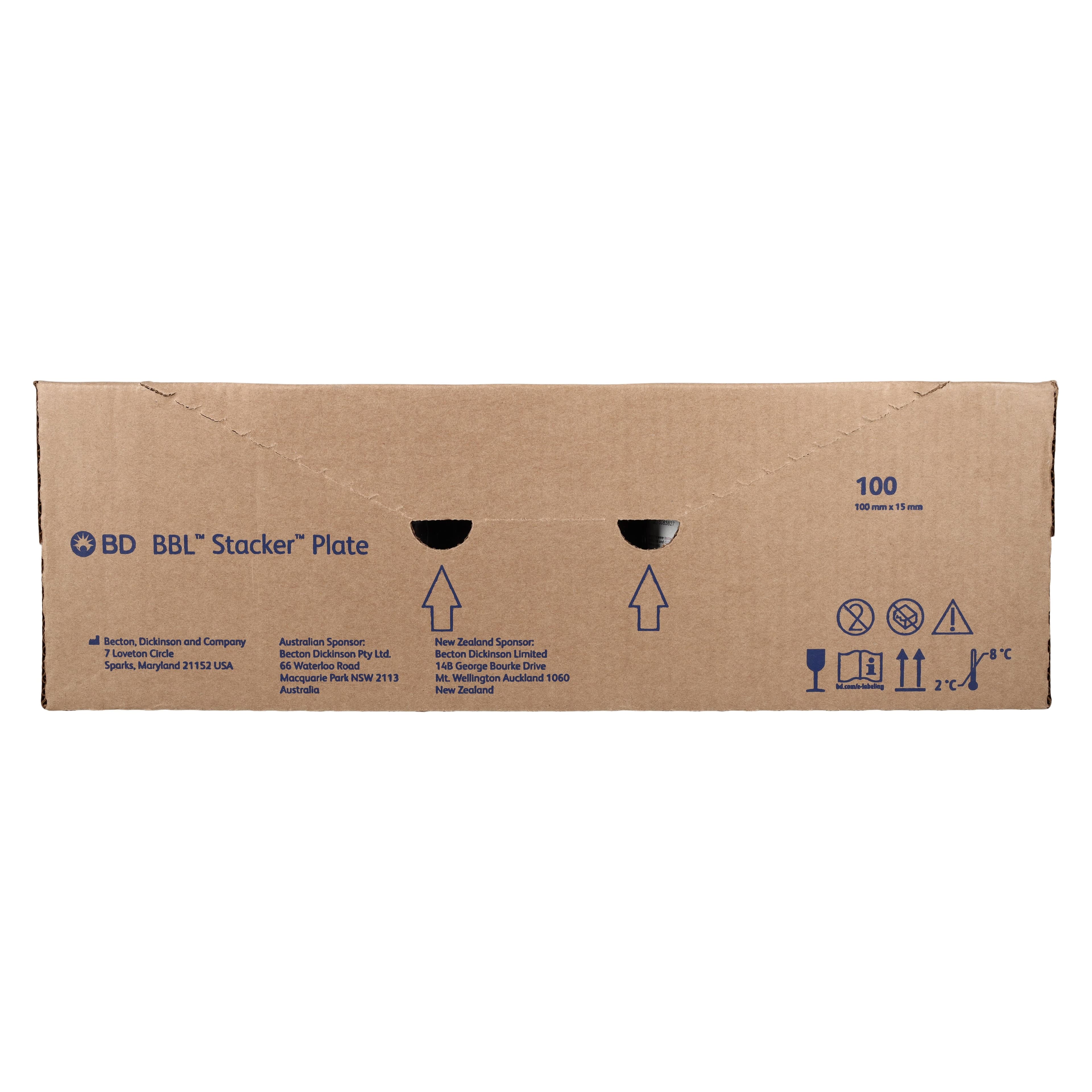 BBL Chocolate II Agar Plated Media, Prepared, 100/Box thumbnail 2