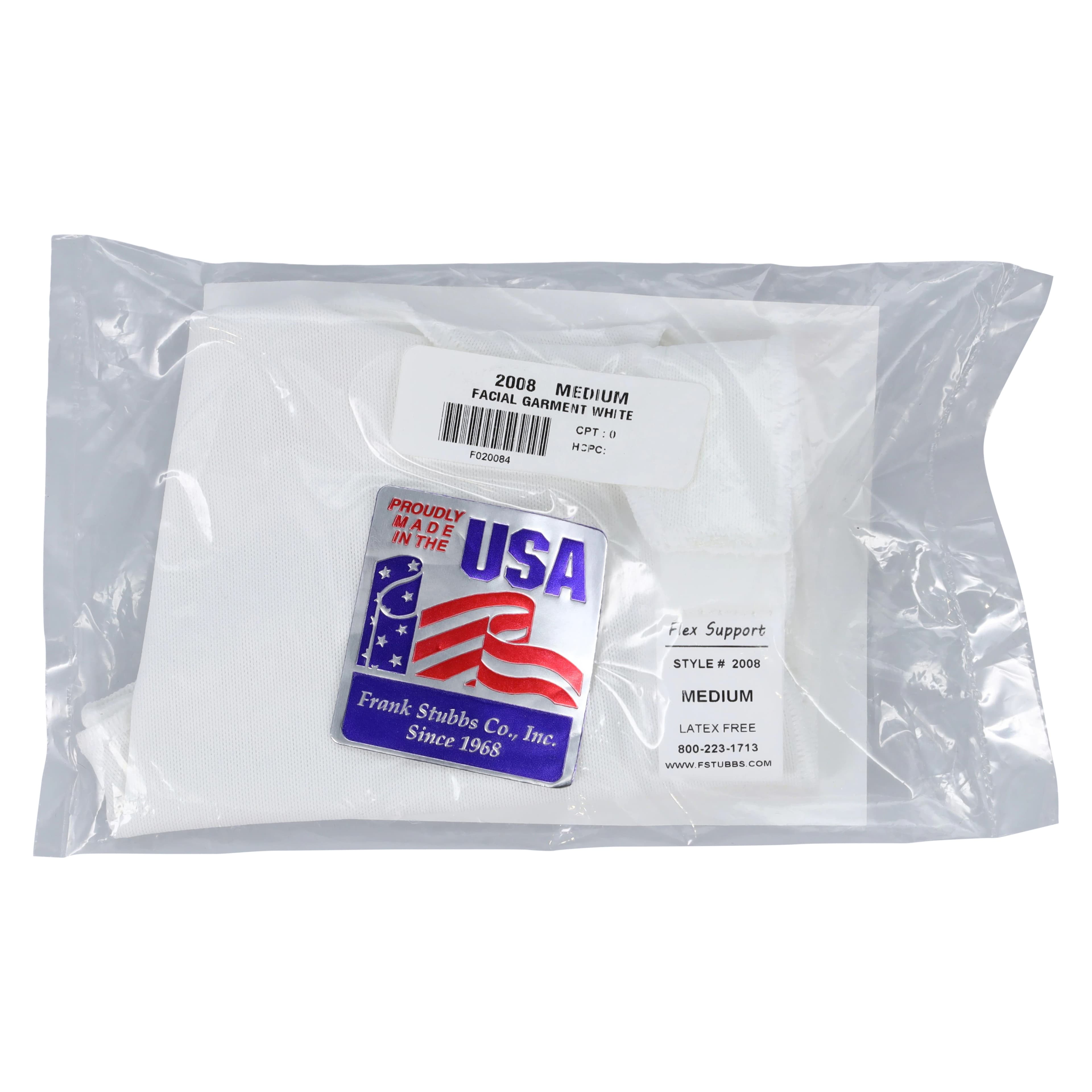 Compression Facial Garment, Medium, White, 2-1/2" x 21-1/2" thumbnail 2