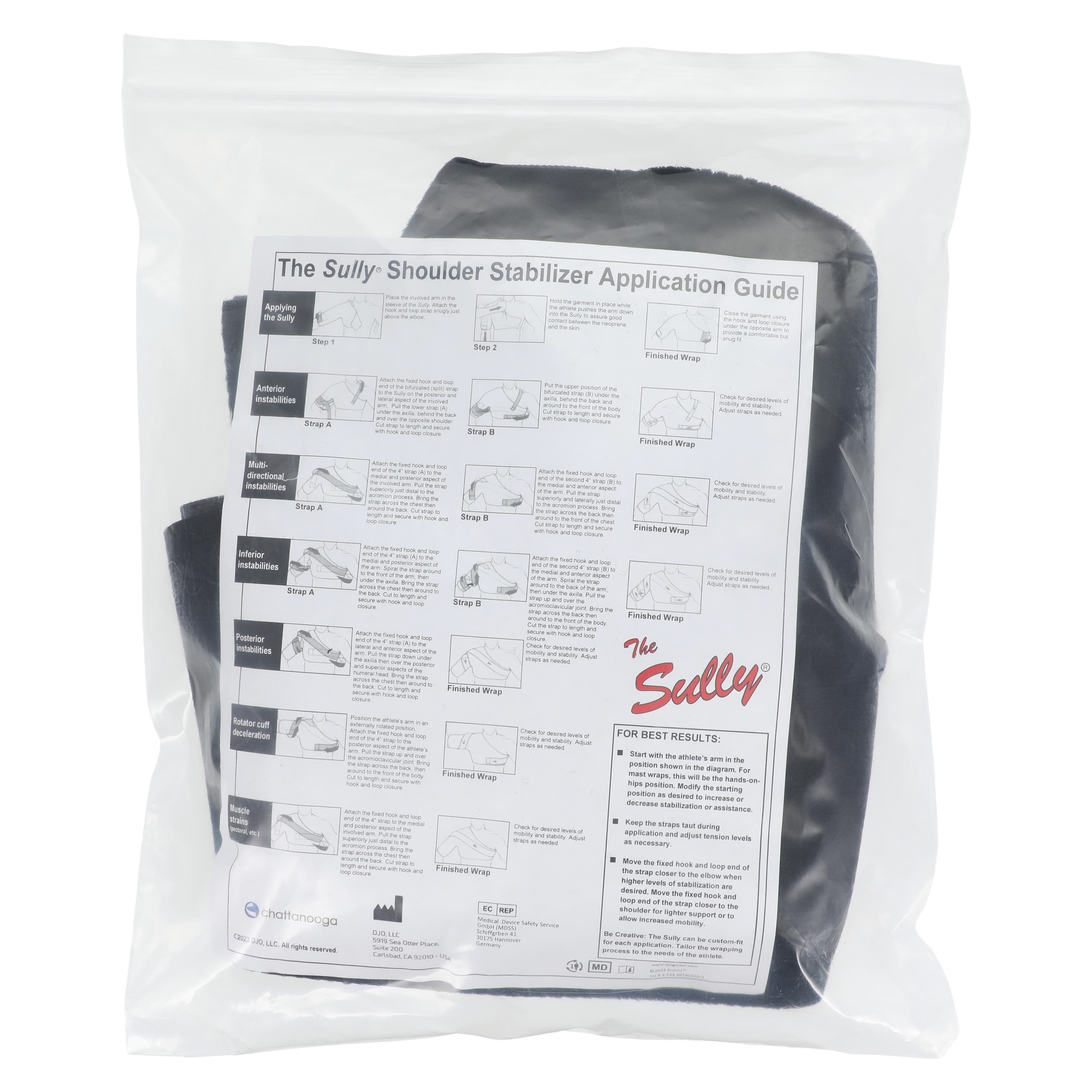 Chattanooga Sully Compression Immobilizer Shoulder, Adult Small, Neoprene, Fits 34-40" Chest / 11-13" Bicep thumbnail 6