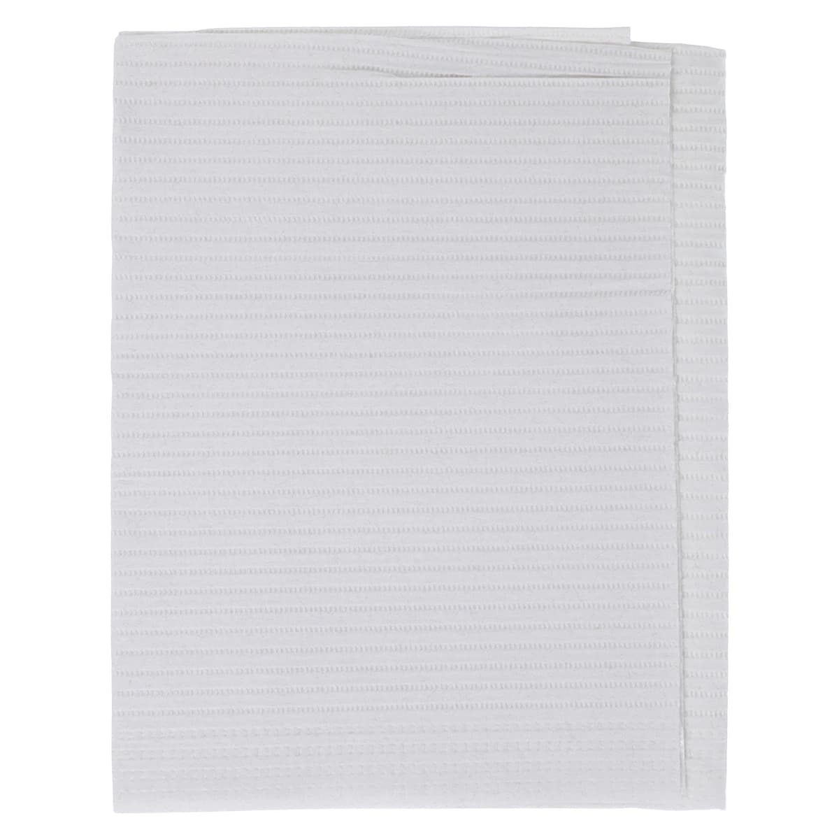 Crosstex PolyBack Patient Towels/Bibs, 3-Ply Tissue with 1-Ply Poly, 13" x 19", White, 500/Case, WPXWH - PolyBack Patient Towels - Image 1