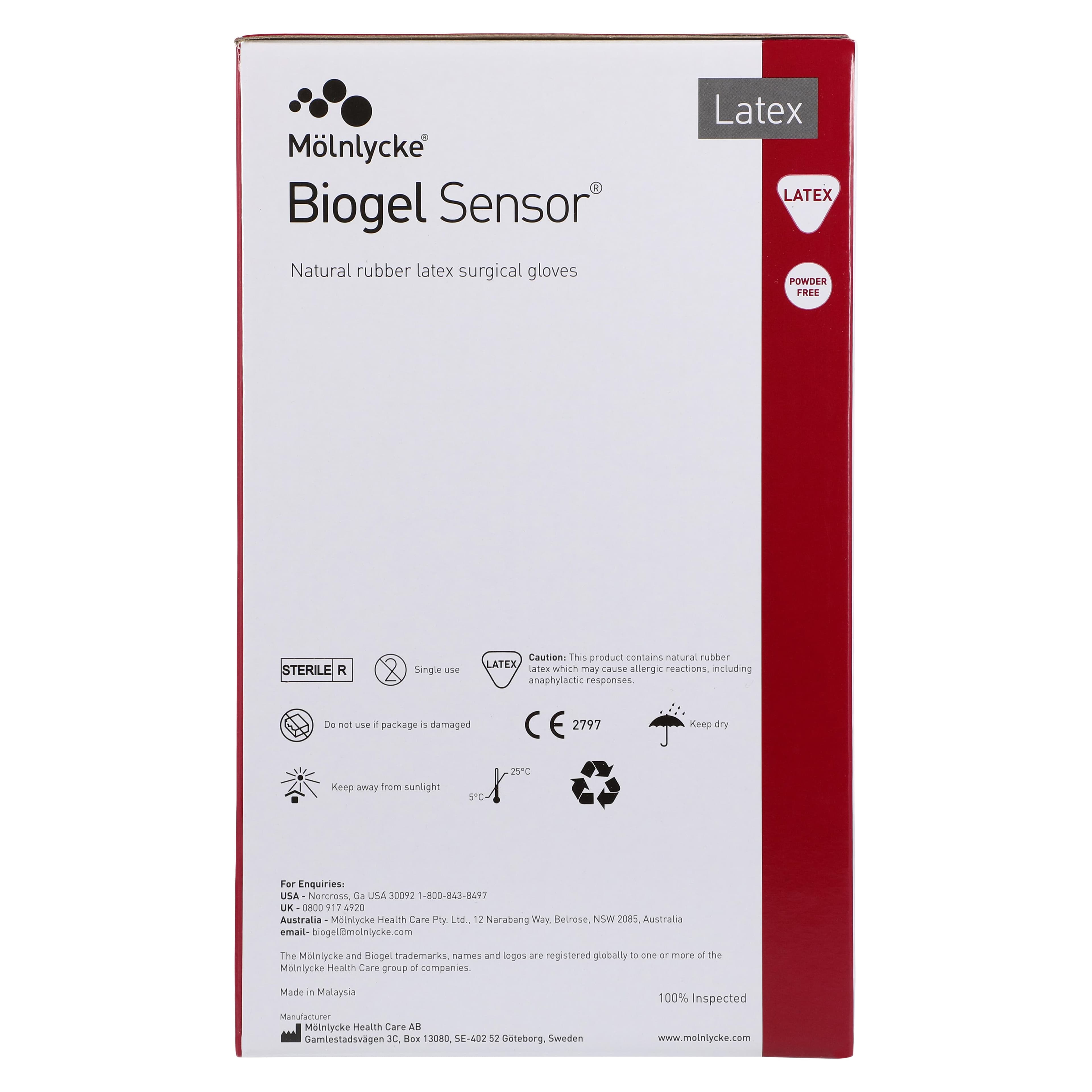 Biogel Sensor Surgical Gloves, Powder Free, Latex, Size 6.5 thumbnail 3