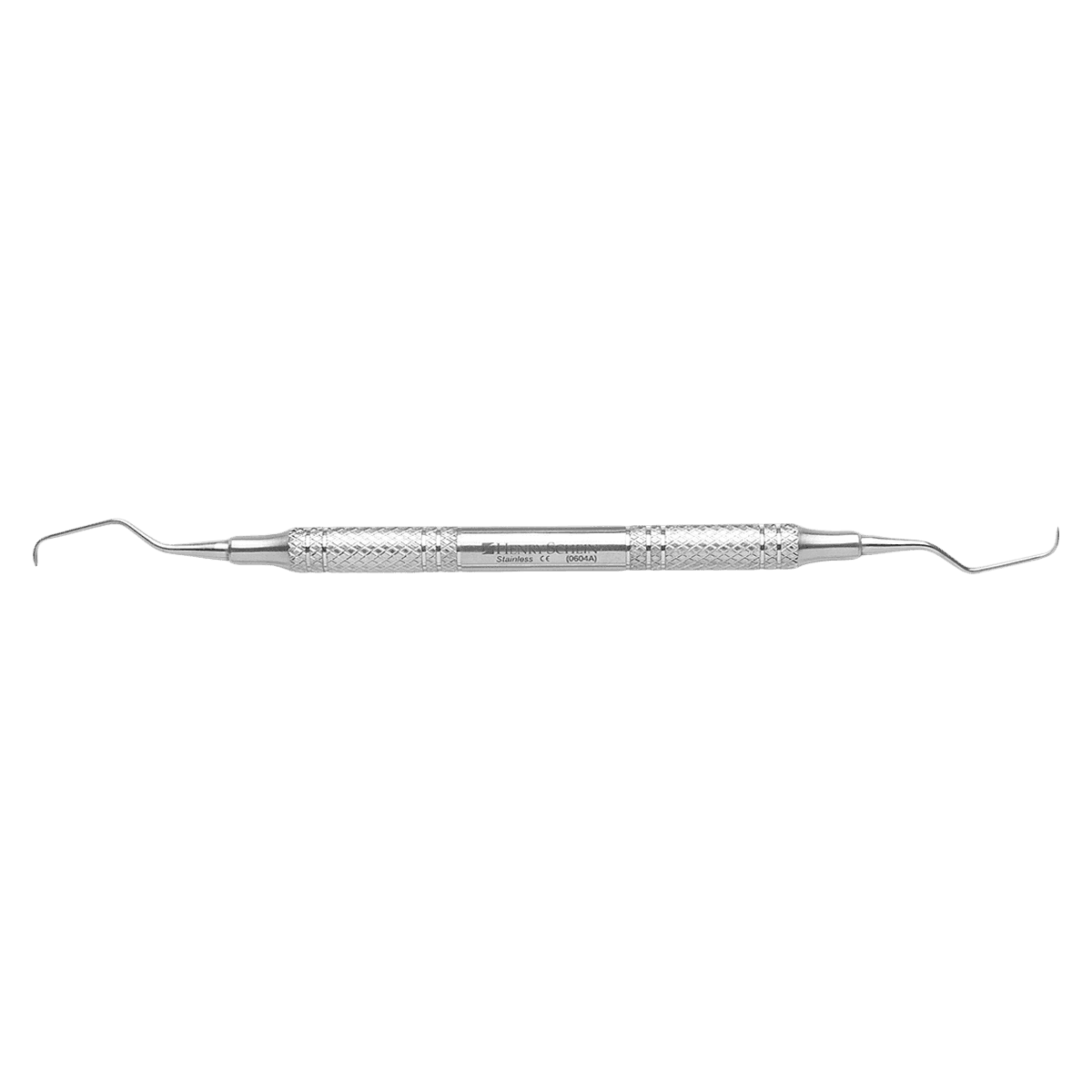 Henry Schein Gracey Long Curette Double End 3/4, Stainless Steel, Hollow Handle, Each - 3/4 Gracey Long Curette - Image 1