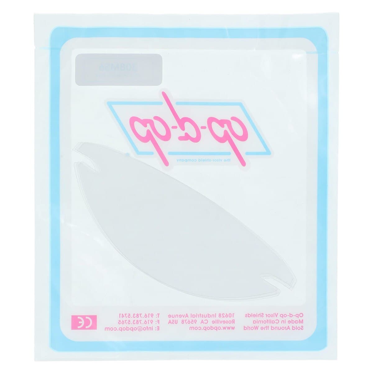 Op-D-Op Replacement Mini Shields for Visor Ventilation Window, Clear, 6/Pack, 308MS6 thumbnail 2