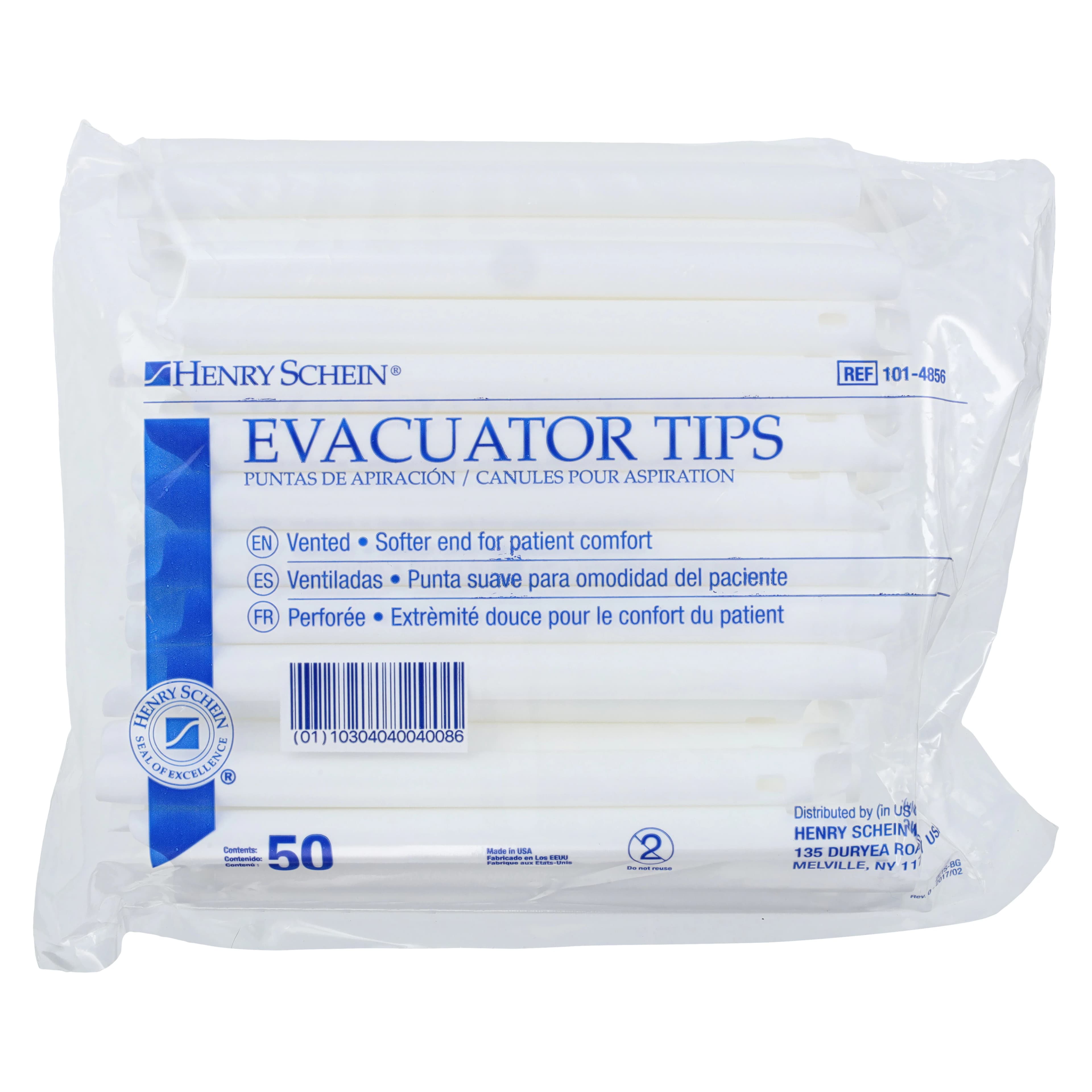 Henry Schein Evacuator Tips Vented, Opaque, Latex-Free, S Tip, 50/Bag thumbnail 2