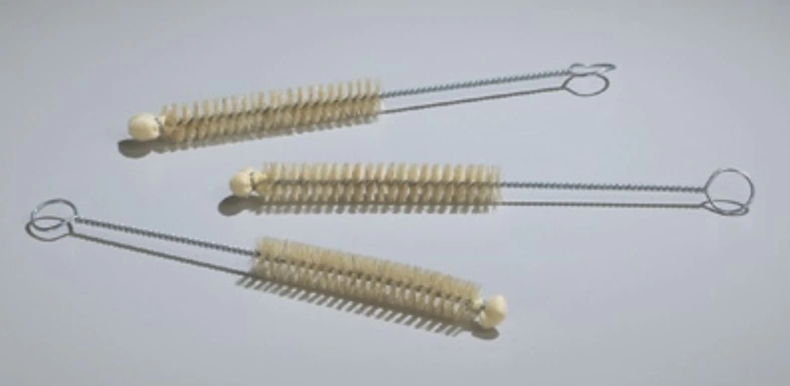 Graham-Field Test Tube Brush, Nylon Bristle, White, 6" x 1/2" x 3", 12/Box - Test Tube Brush - Image 1