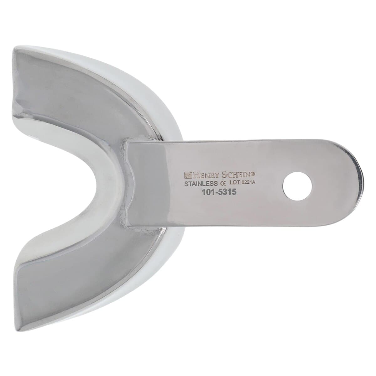 Impression Tray Metal #32, Partial, Solid, Stainless Steel, Non-Water Cooled, Lower thumbnail 2