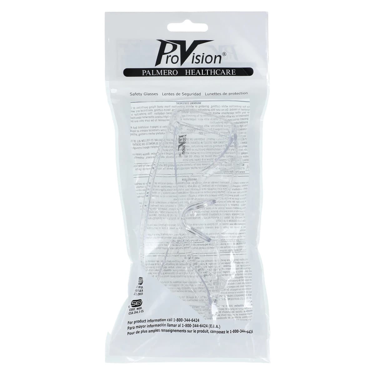 ProVision EyeSavers Safety Eyewear, Clear Frame/Clear Lens, 17S thumbnail 5