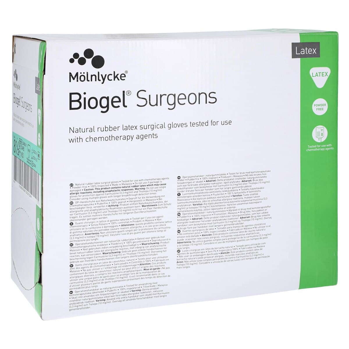 Biogel Powder-Free Latex Surgical Gloves, Size 8.5, Straw thumbnail 4
