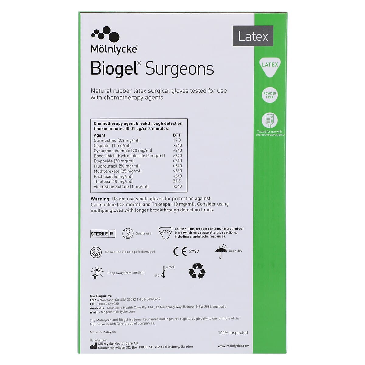 Biogel Powder-Free Latex Surgical Gloves, Size 8.5, Straw thumbnail 7