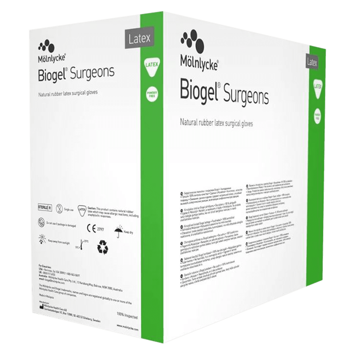 Biogel Powder-Free Latex Surgical Gloves, Size 8.5, Straw thumbnail 2