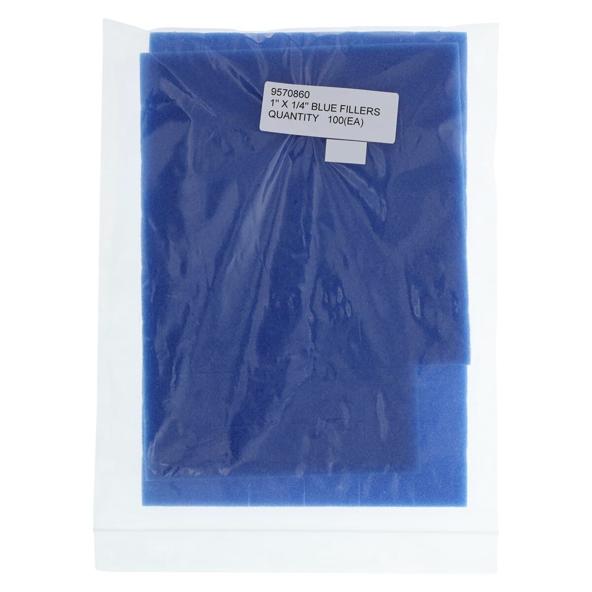 Foam Fillers 1" x 1/4" Thick, Blue, 100/Box thumbnail 3