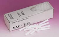 Vac-Tips Disposable HVE Tips, Nonvented, White, 50.8 mm, 200/Box - Vac-Tips Disposable - Image 1