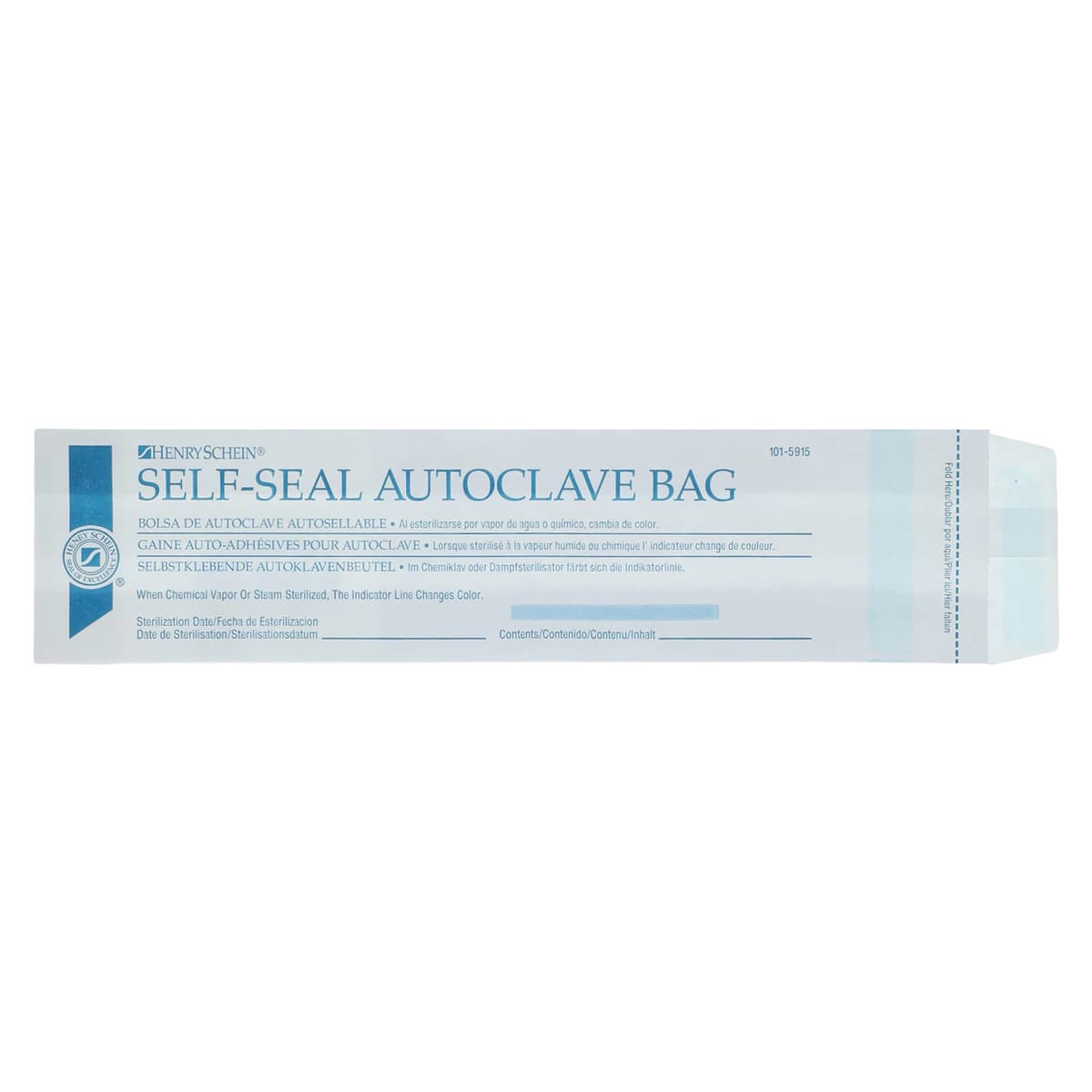 HSI Self-Seal Autoclave Sterilization Bags, 10.5 in, White, 1000/Box - HSI Self-Seal Autoclave Sterilization Bags - Image 1
