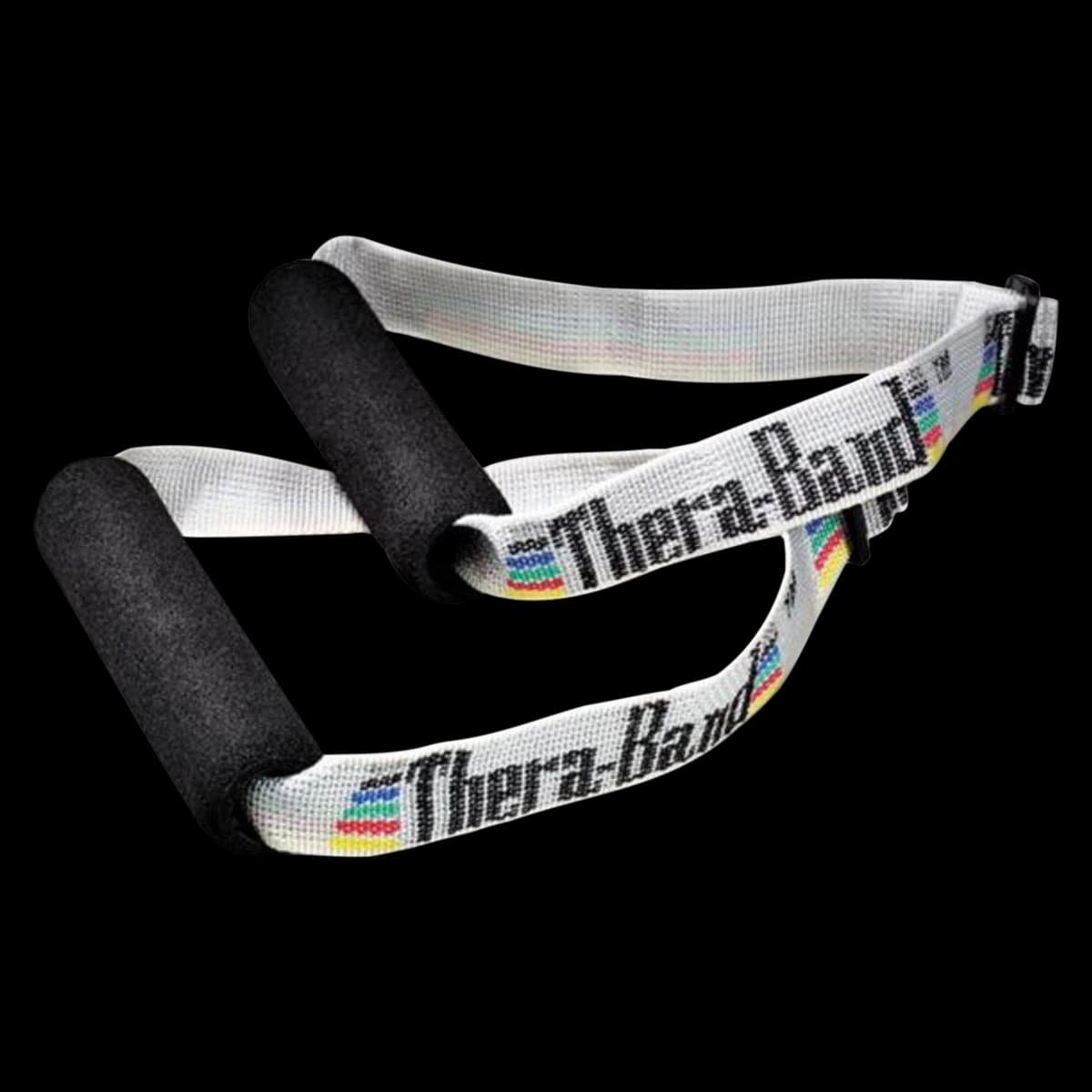 Thera-Band Exercise Handles, Black/White, Pair - Thera-Band Handles - Image 1