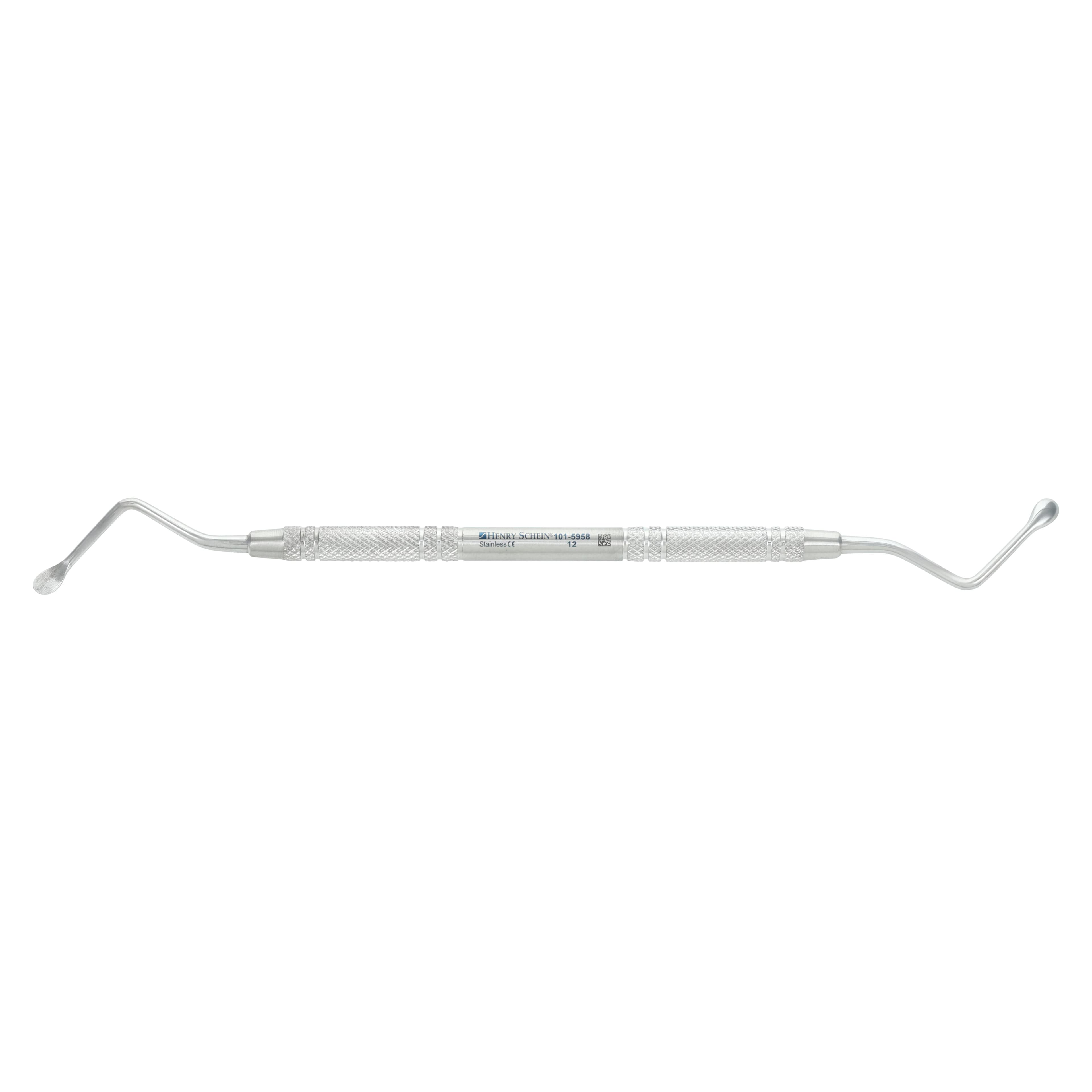 12 Miller Surgical Curette, Double-End, Stainless Steel, Each - 12 Miller Surgical Curette - Image 1