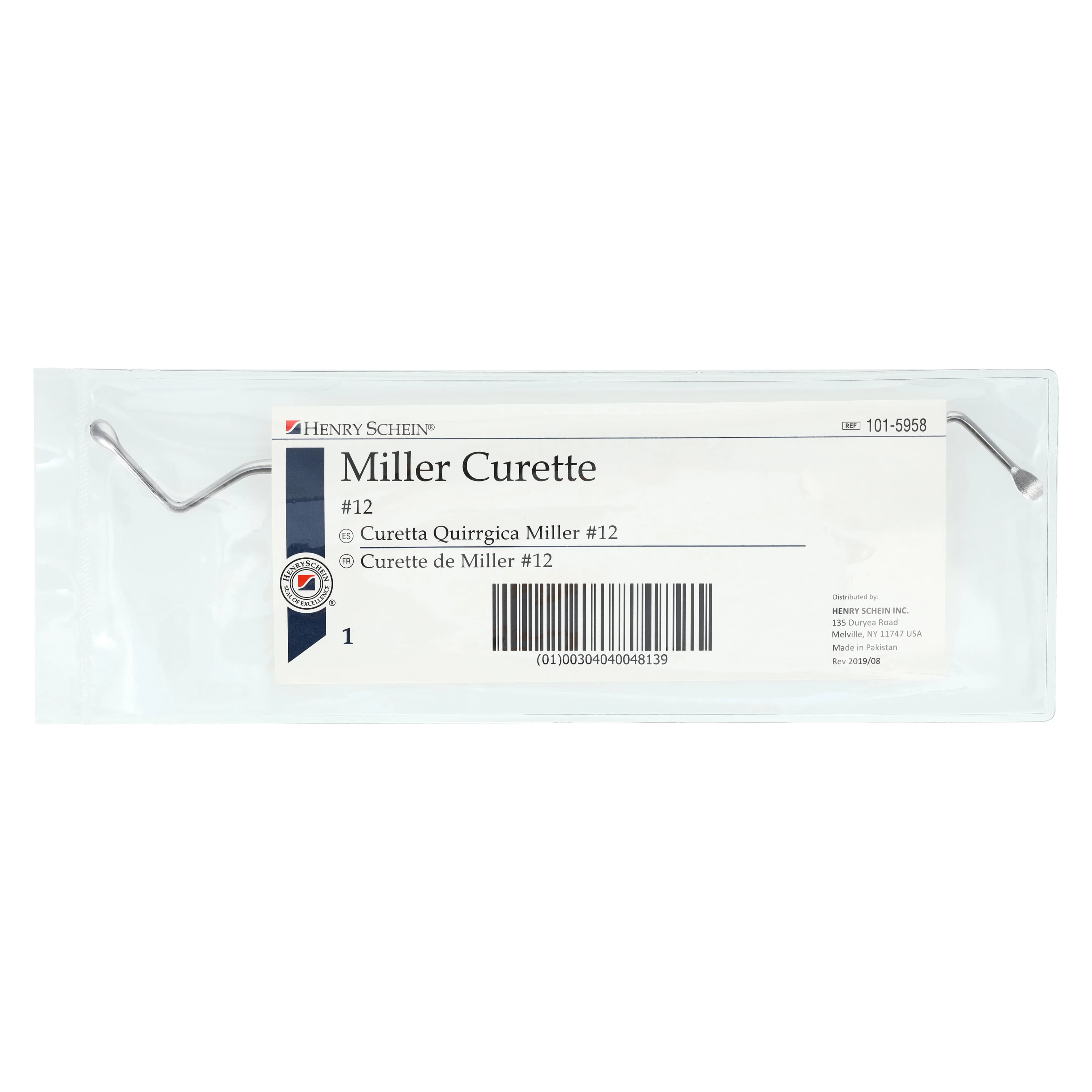 12 Miller Surgical Curette, Double-End, Stainless Steel, Each thumbnail 5