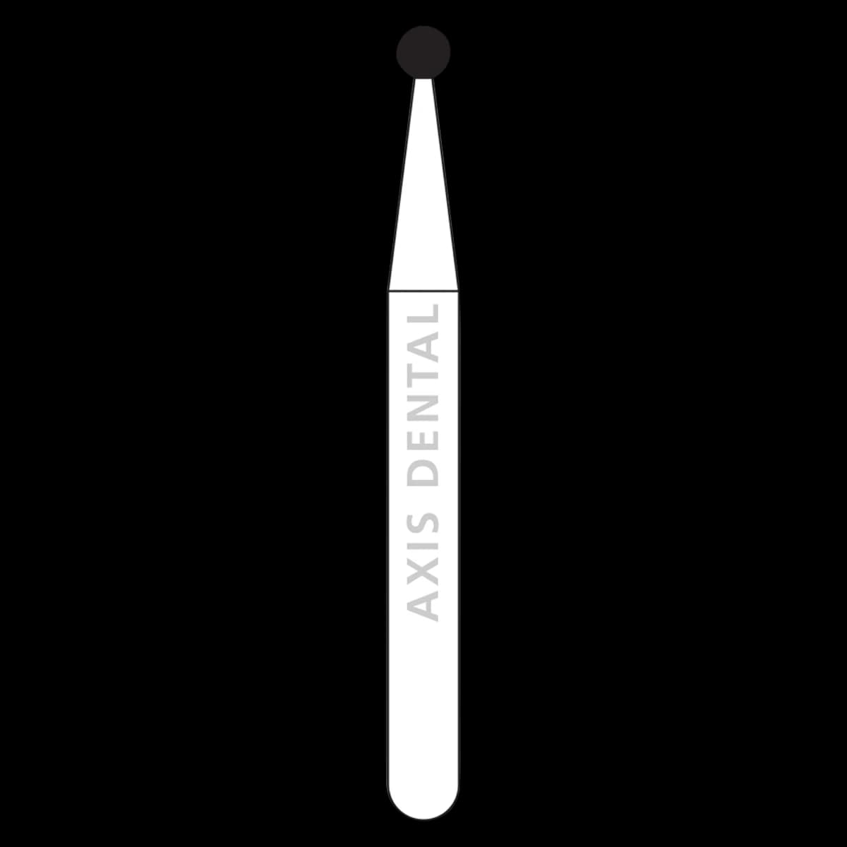 NTI Diamond Bur HP Medium Grit Round #801-012, 1.2 mm Head Diameter, M801-012HP - NTI&reg; HP Diamonds - Medium - #801-012 (1.2) - Image 1