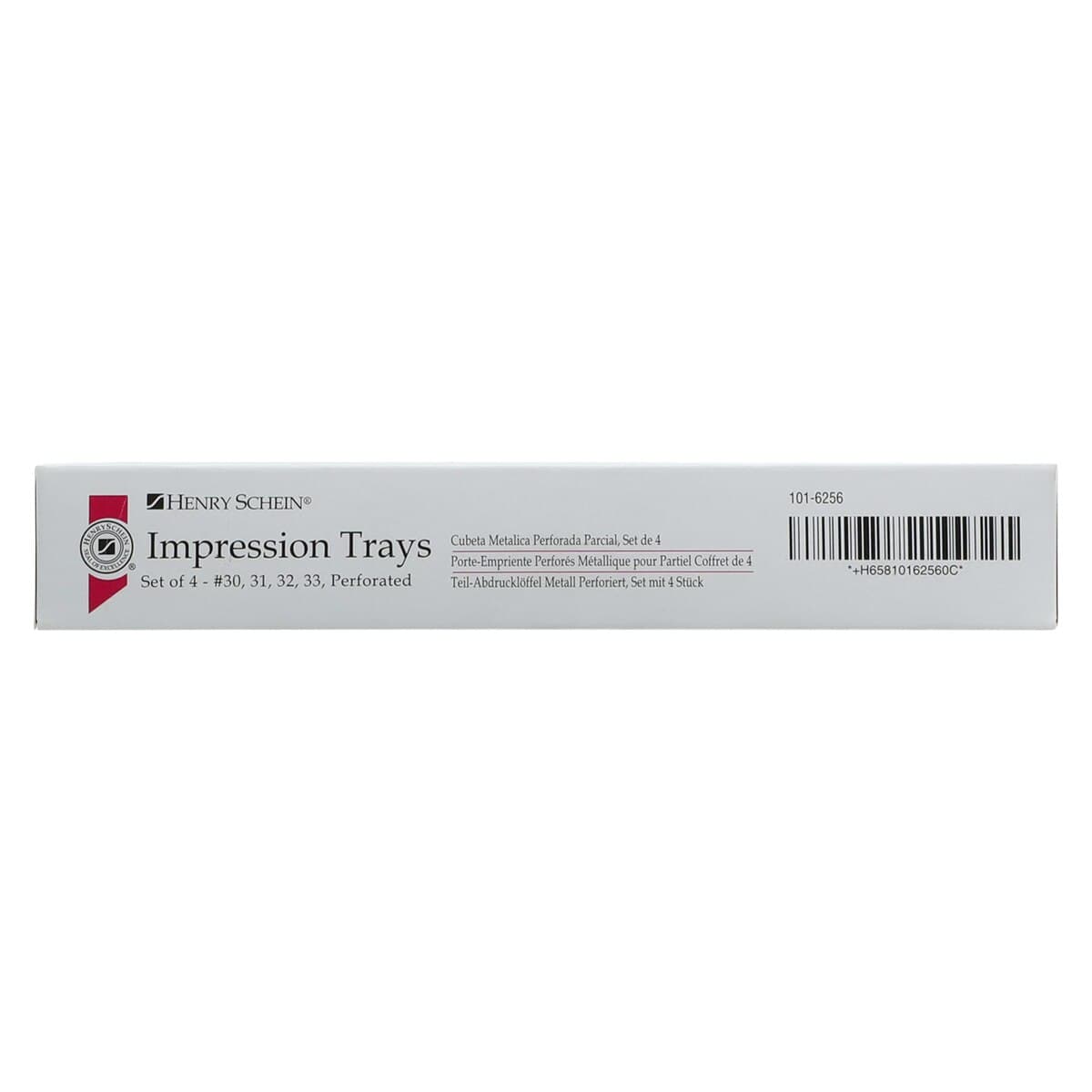 Impression Tray Metal Partial, Stainless Steel, Perforated, Non-Water Cooled, 4/Box thumbnail 6