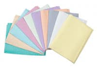 Crosstex Polyback Patient Towels/Bibs, 3-Ply Tissue with 1-Ply Poly, Blue, 13" x 19" (48 x 33 cm), 500/Case, WPXBL thumbnail 3
