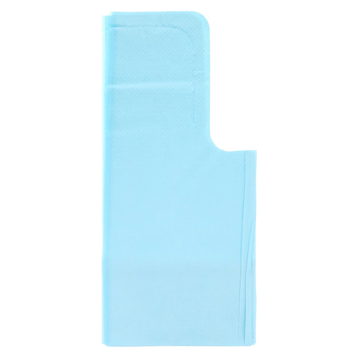 Tidi Products Chainless Bibs with Ties, 18" x 25", Blue, 1-Ply Tissue/1-Ply Poly, 250/Case, 917673 - Chainless Bibs 18" x 25" Blue 250Cs - Image 1
