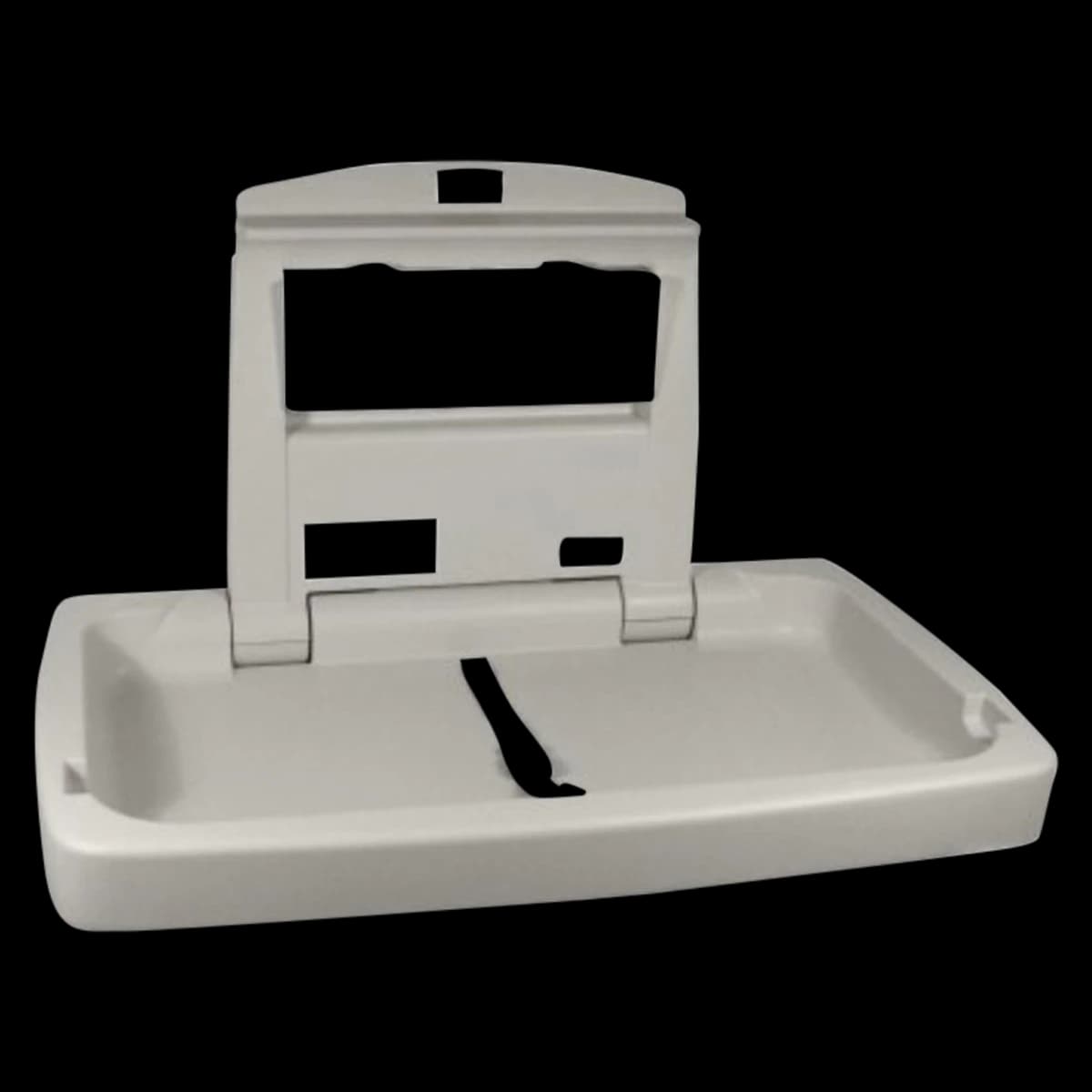 Rubbermaid Commercial Sturdy Station 2 Baby Changing Table, Light Platinum, 33.25"L x 21.5"W - Rubbermaid Commercial Sturdy Station 2 Baby Changing Table - Image 1