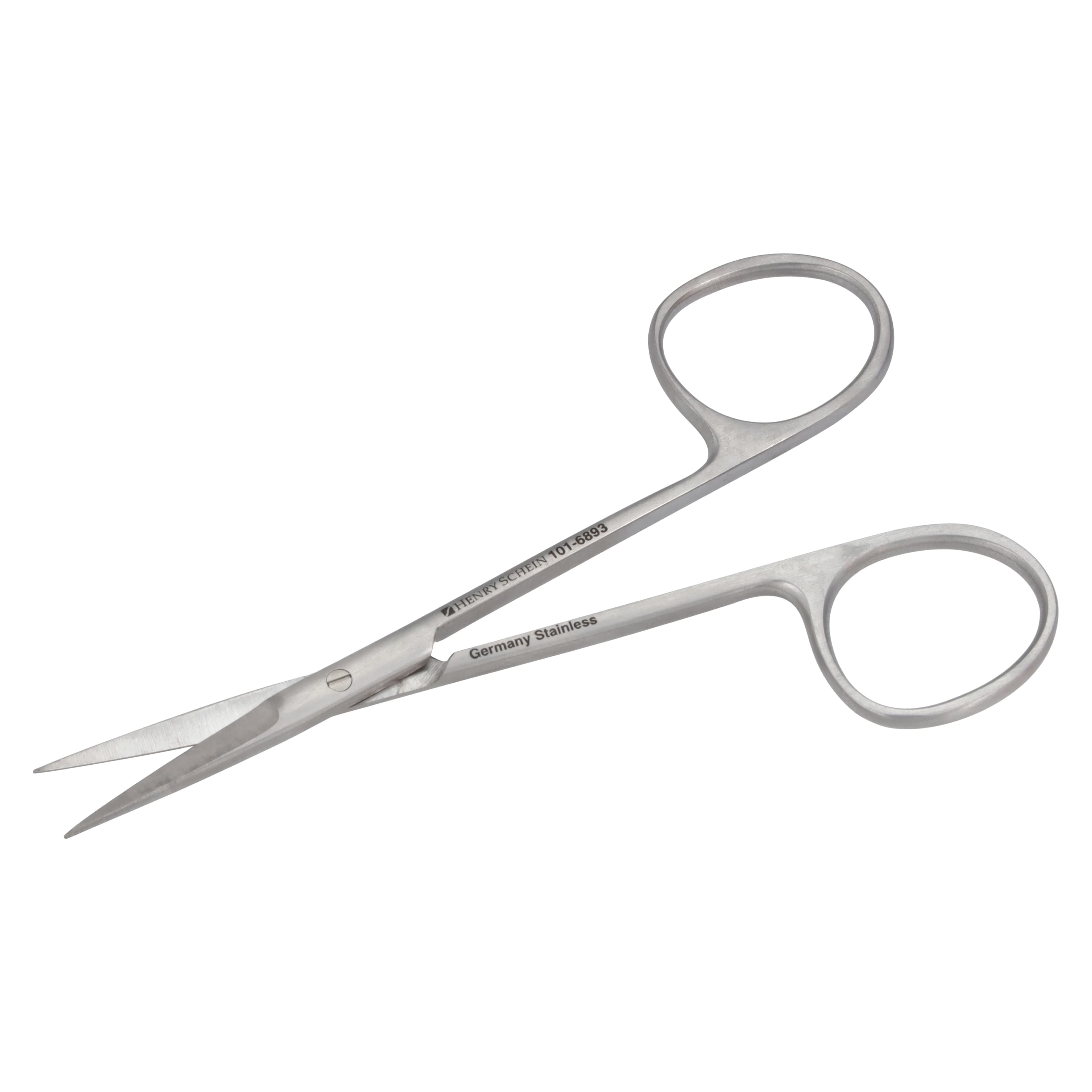 Henry Schein Iris Scissors, Straight, 4", Stainless Steel, Sterile, Each thumbnail 4