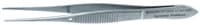 Henry Schein Eye Dressing Forceps, Straight, 4" Stainless Steel, Autoclavable, Each thumbnail 2