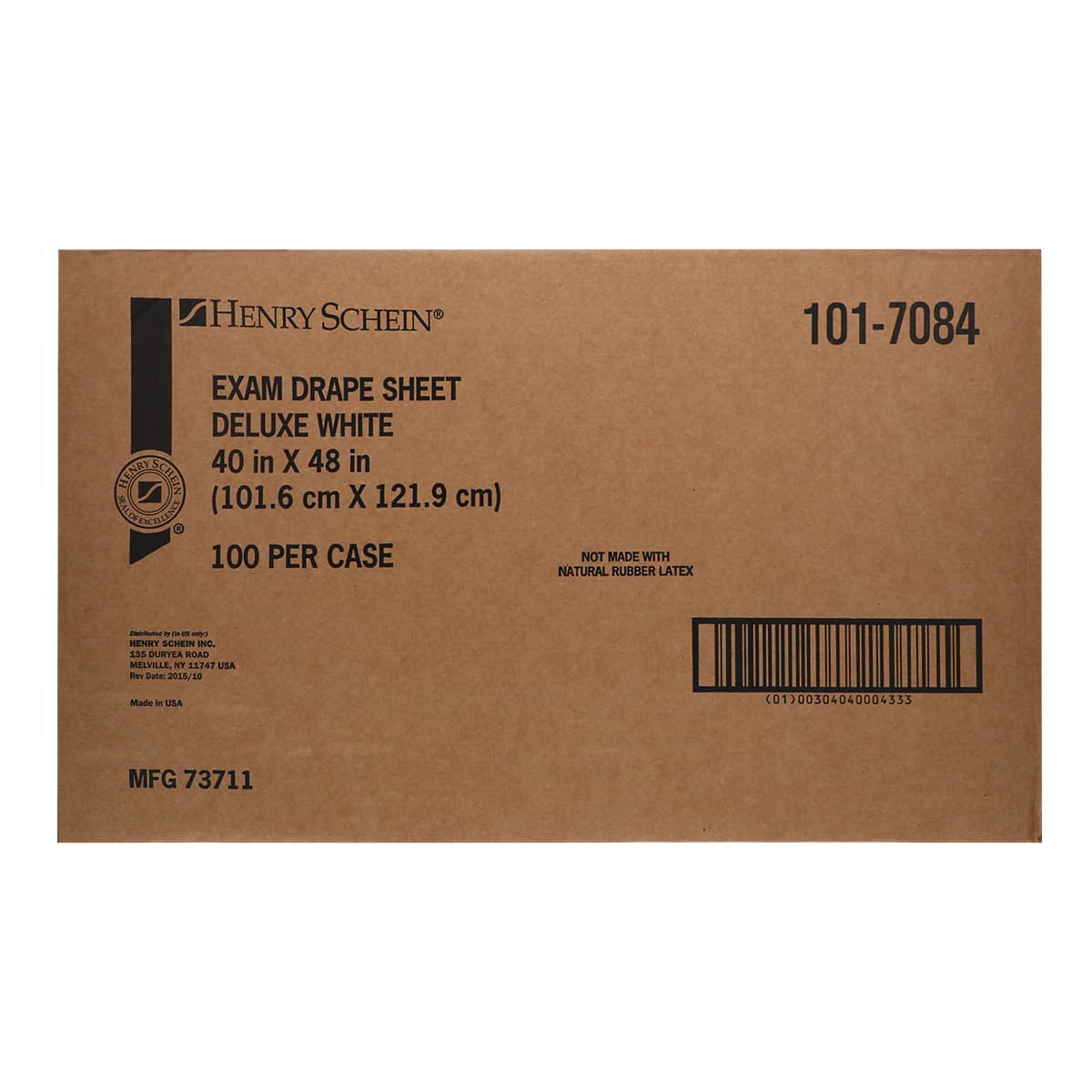 Henry Schein Premium Exam Drape, 3-Ply Tissue, Embossed, 40 in x 48 in, White, Non-Sterile, Latex-Free, 100/Case thumbnail 3