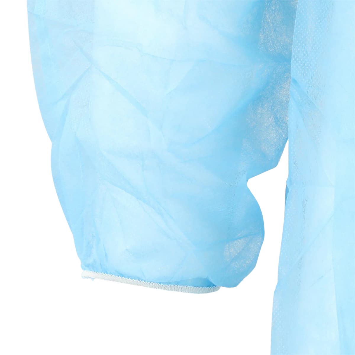 HSI Disposable Isolation Gown, SMS, X-Large, Blue, Knee Length, Non-Sterile, Full Back Tie Closure, Elastic Cuff, Long Sleeves, 10/Pack thumbnail 4