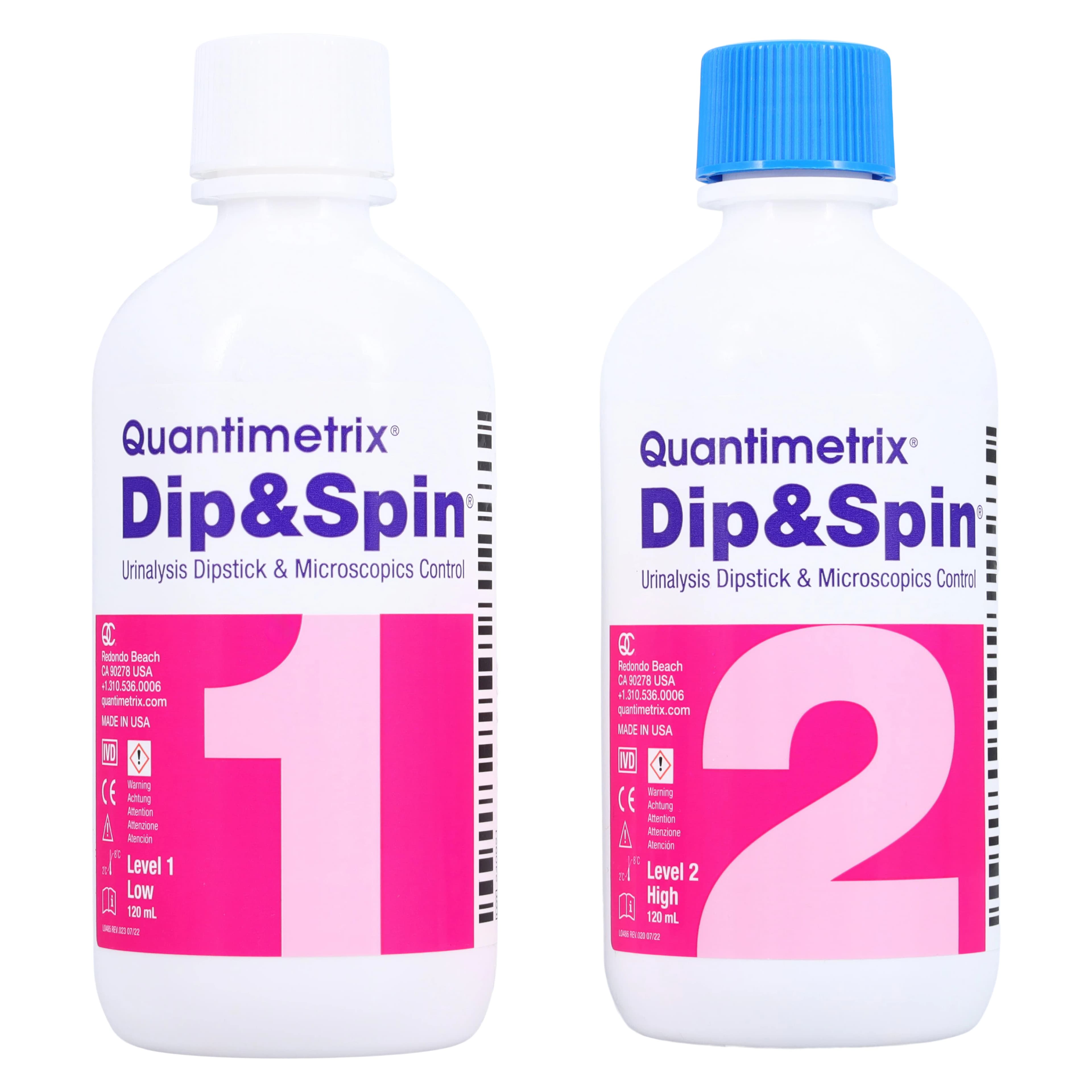 Quantimetrix Dip & Spin UA Dipstick/Microscopics Level 1-2 Control, 4 x 120 mL thumbnail 3