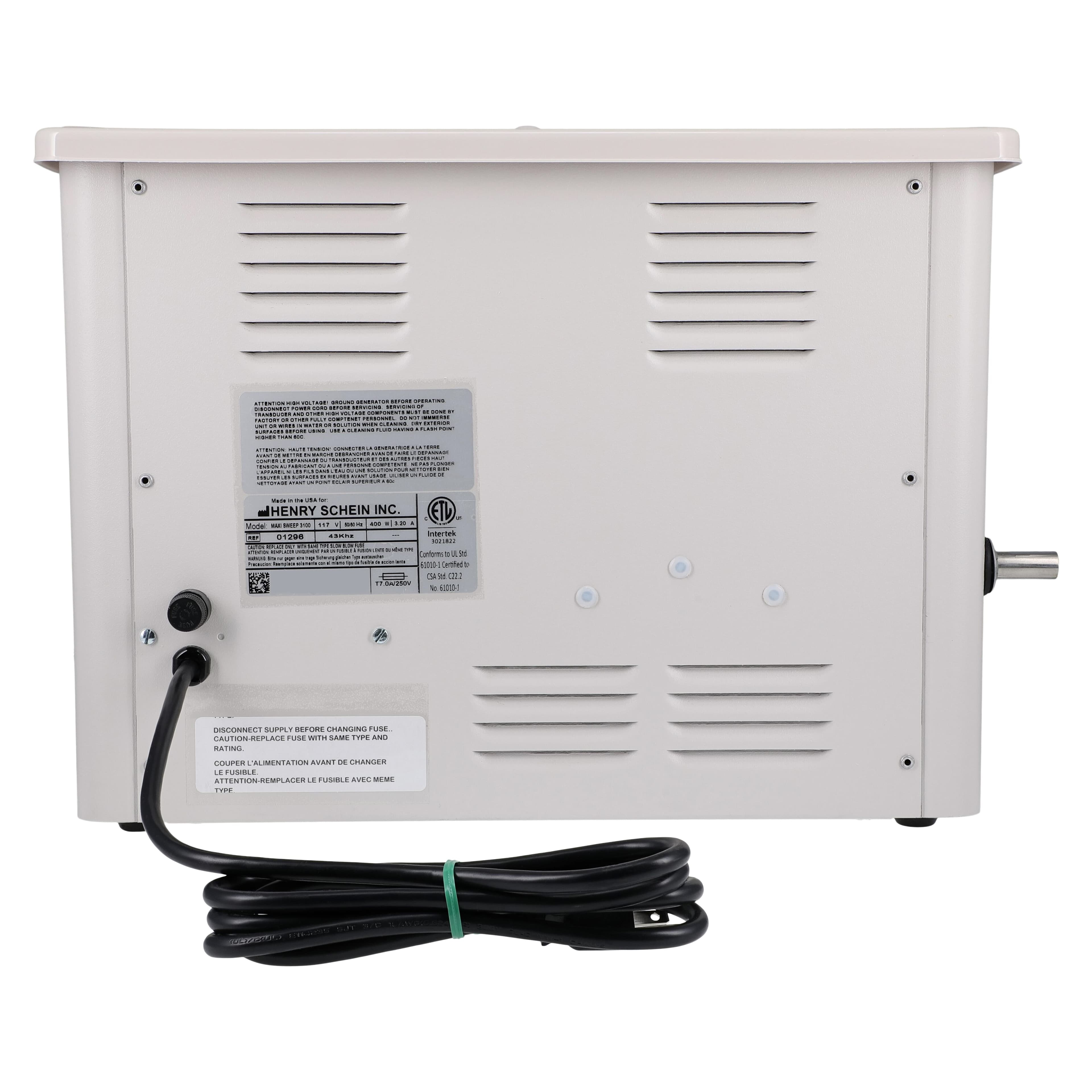 Maxisweep S3100 Ultrasonic Cleaner, 3-Gallon Tabletop, 1/Case thumbnail 5