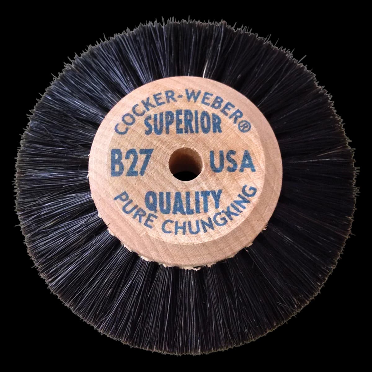 #B27 Wood Brushes Wheel 76mm Pack of 12 (Cocker-Weber) thumbnail 2