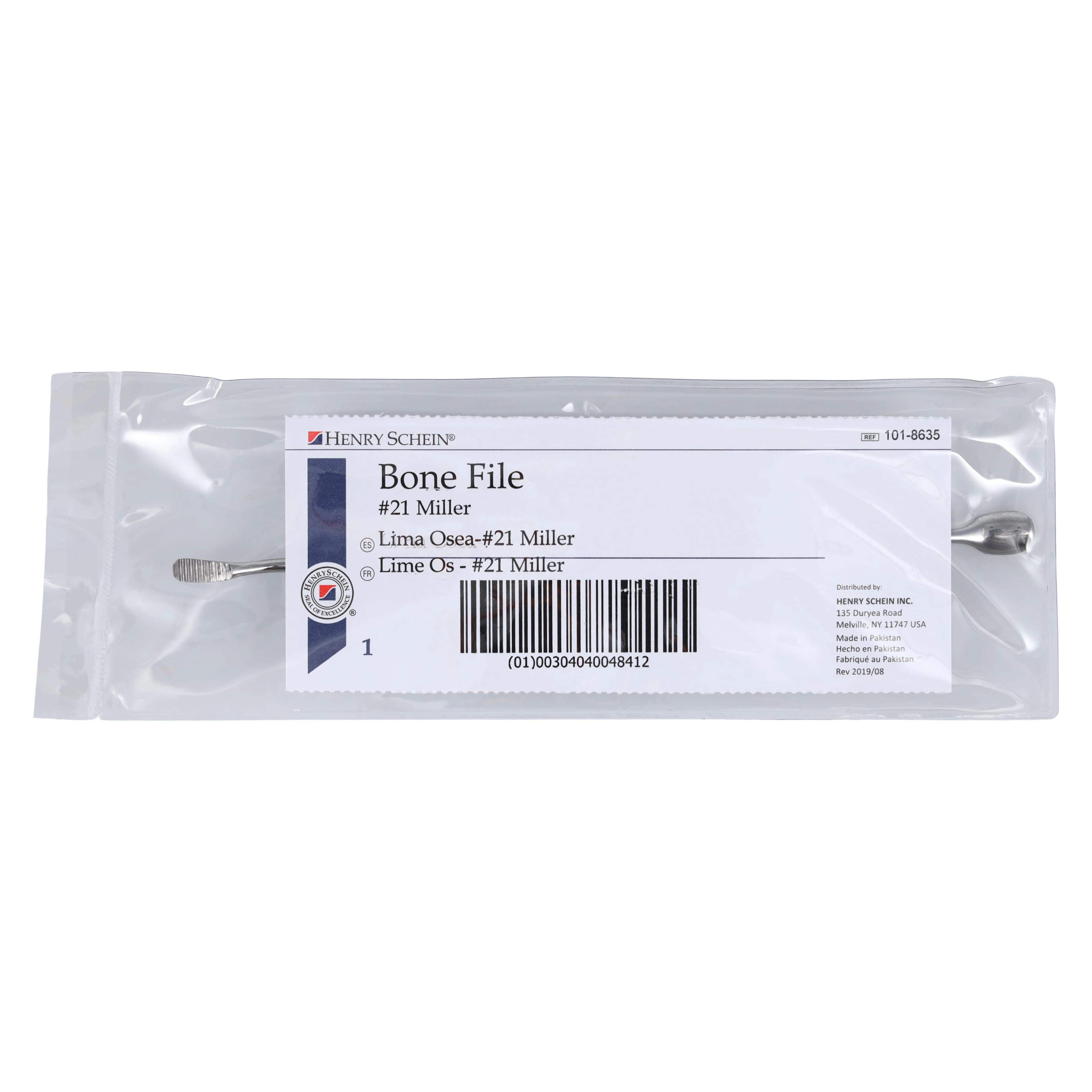 Henry Schein Bone File Size 21, Double-Ended, Stainless Steel thumbnail 6