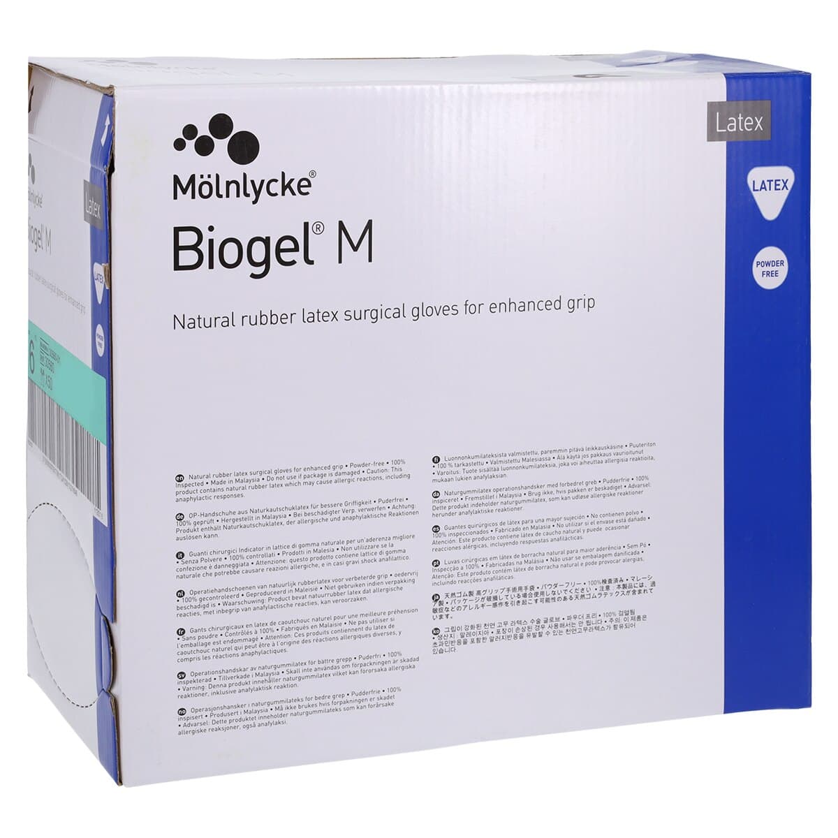 Biogel M Microsurg Powder-Free Sterile Surgical Gloves, Size 6.0, Straw, 50 Pairs/Box thumbnail 4