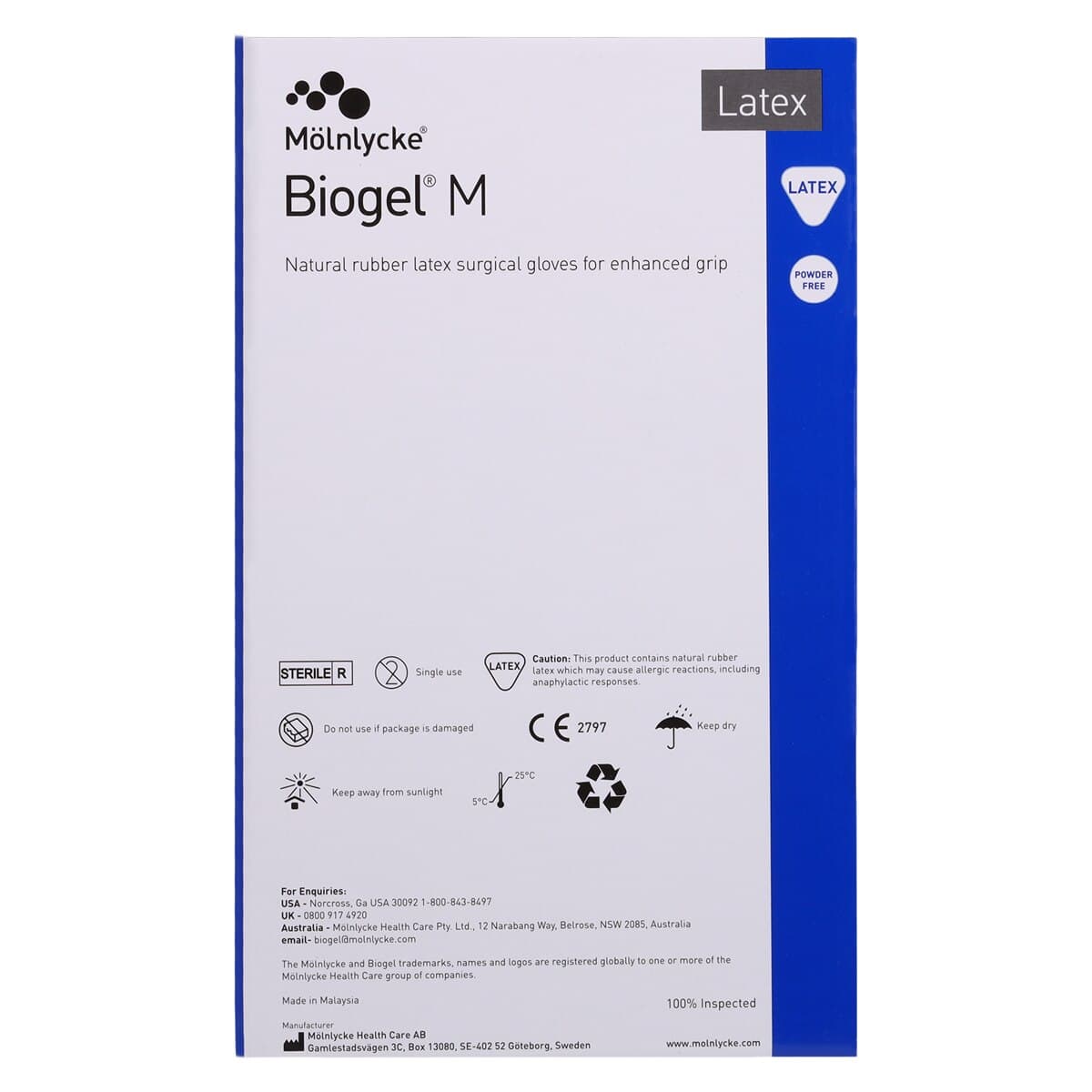 Biogel M Microsurg Powder-Free Sterile Surgical Gloves, Size 6.0, Straw, 50 Pairs/Box thumbnail 6