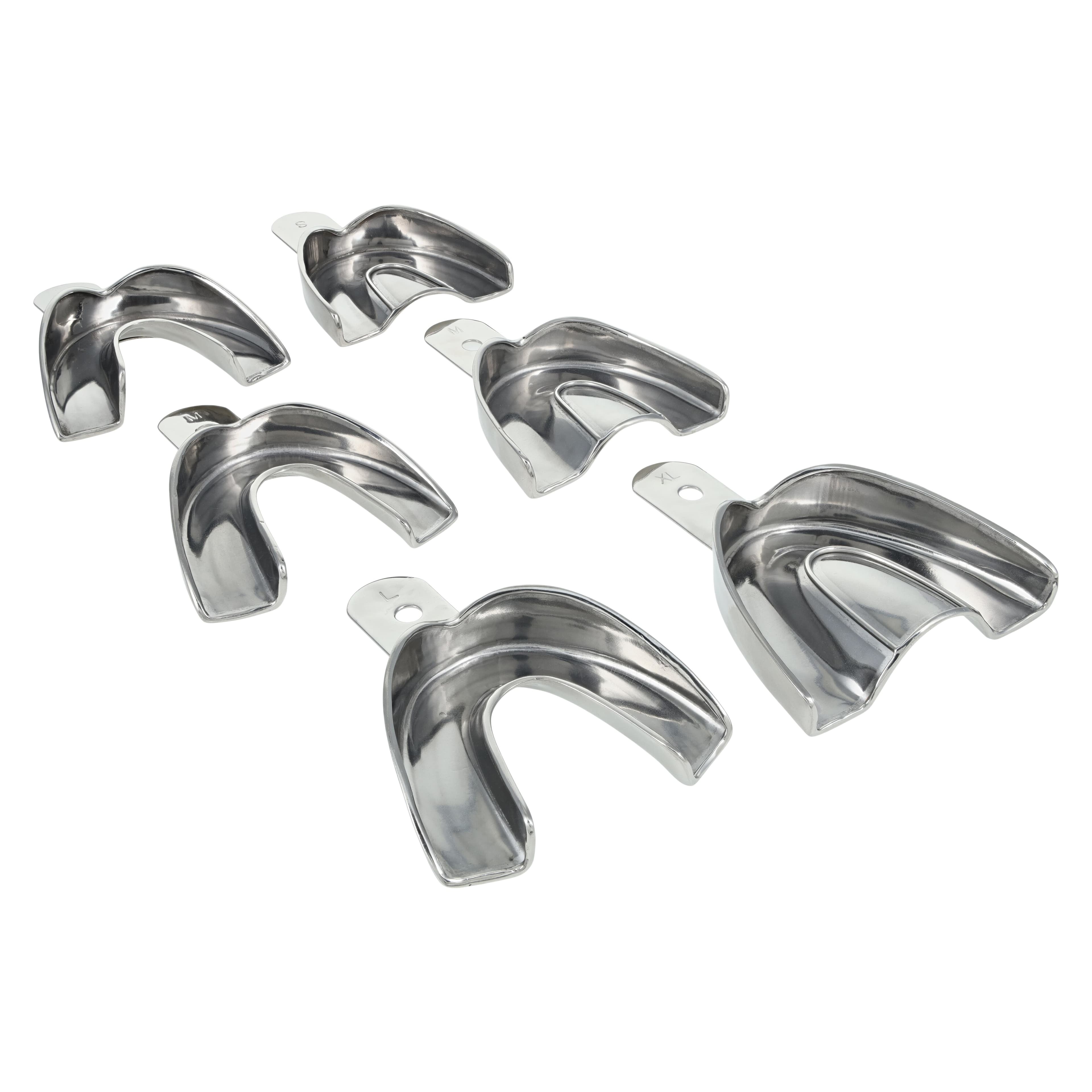 HSI C-Type Impression Tray, Stainless Steel, Regular Set, Solid, Non Water Cooled, 6/Box thumbnail 2
