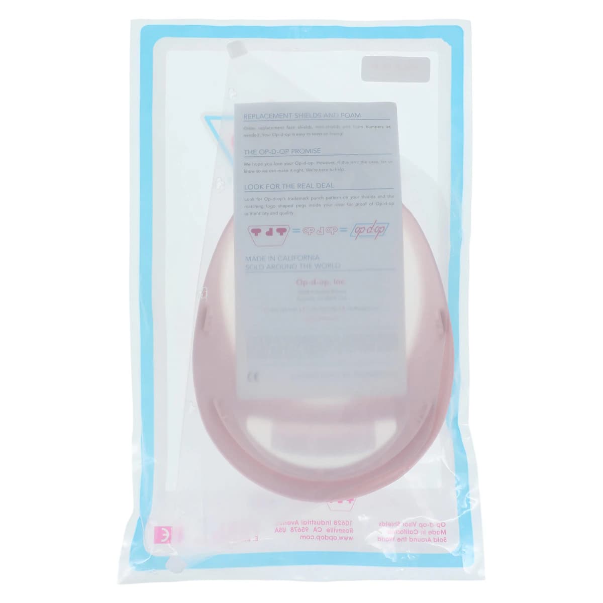 Op-D-Op Visor Shield Kit, Peach, Disposable, Each thumbnail 2