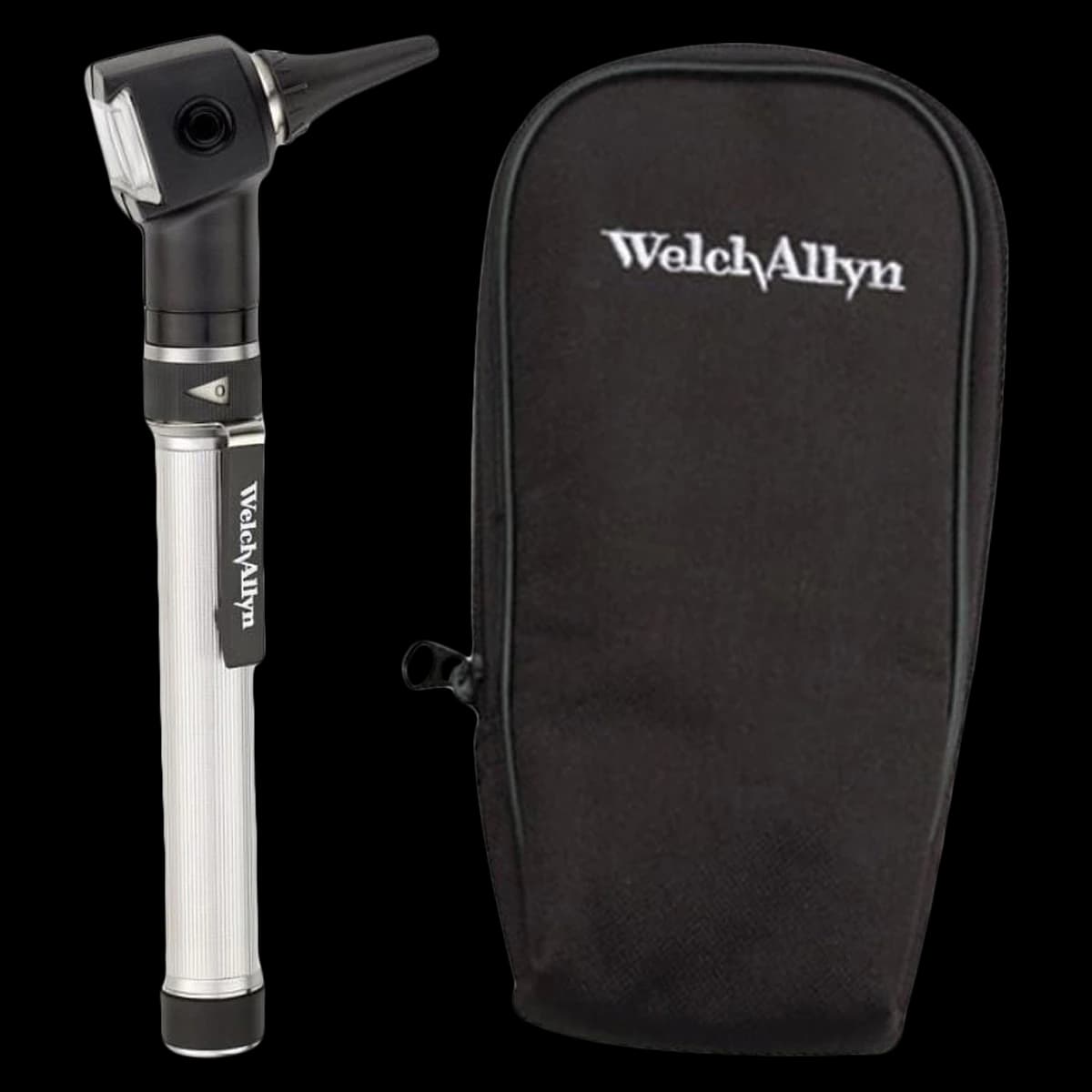 Welch-Allyn PocketScope Diagnostic Otoscope Set, Twist Lock Connection, 2.5V, with Handle and Rechargeable Batteries - Otoscope W/hndl Rch Bat-s - Image 1